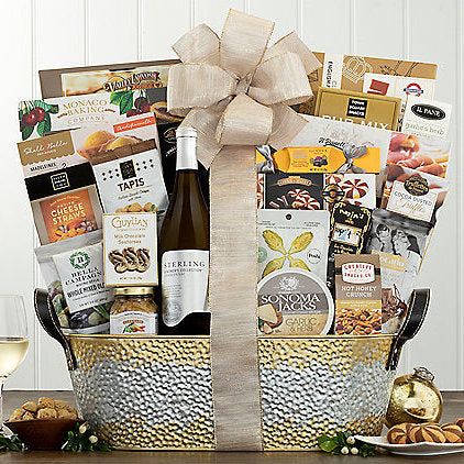 Sterling Vineyards Chardonnay: Wine Gift Basket