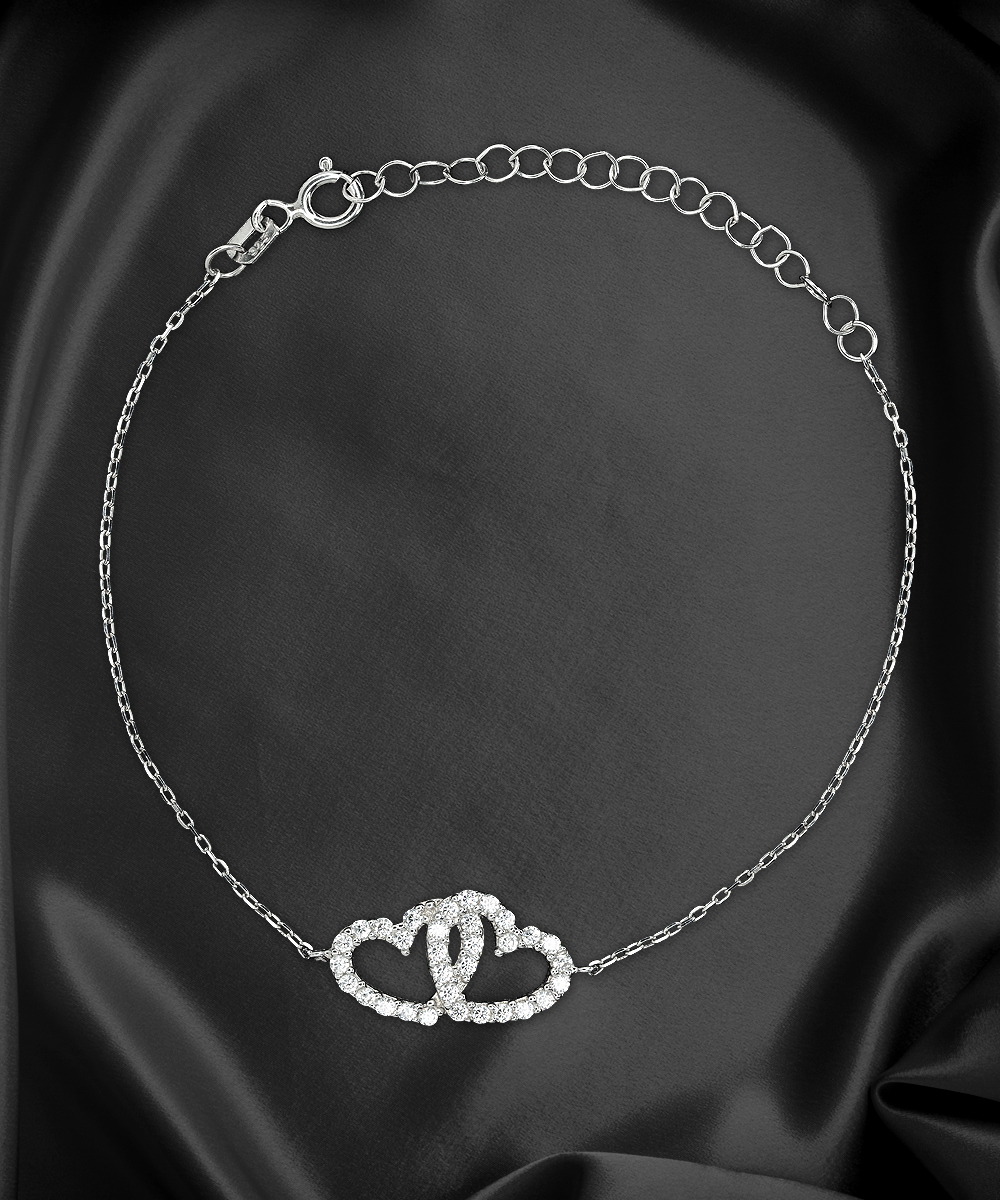 Belgian Malinois Mom Interlocking Heart Bracelet - Dog Mom Jewelry Gifts For Women Birthday Christmas Mother's Day Gift For Belgian Malinois Dog Lover