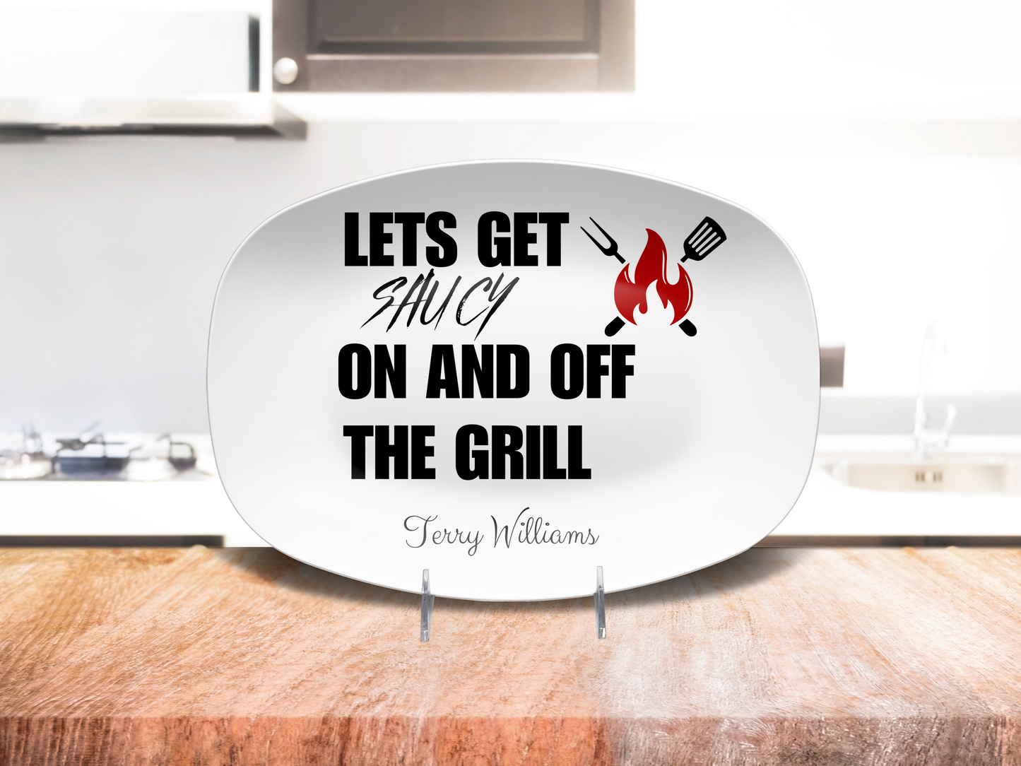 Lets Gets Saucy On And Off The Grill Platter