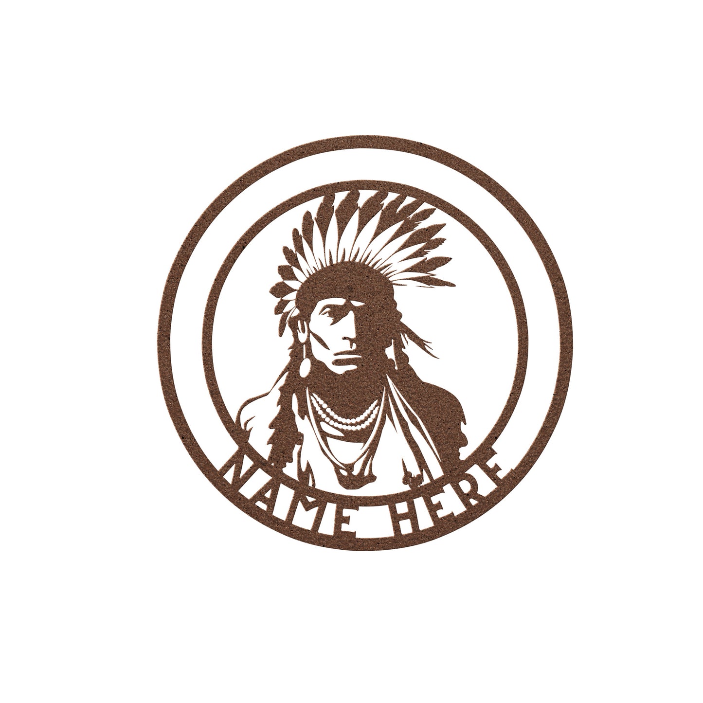 American Indian Metal Wall Art Decor