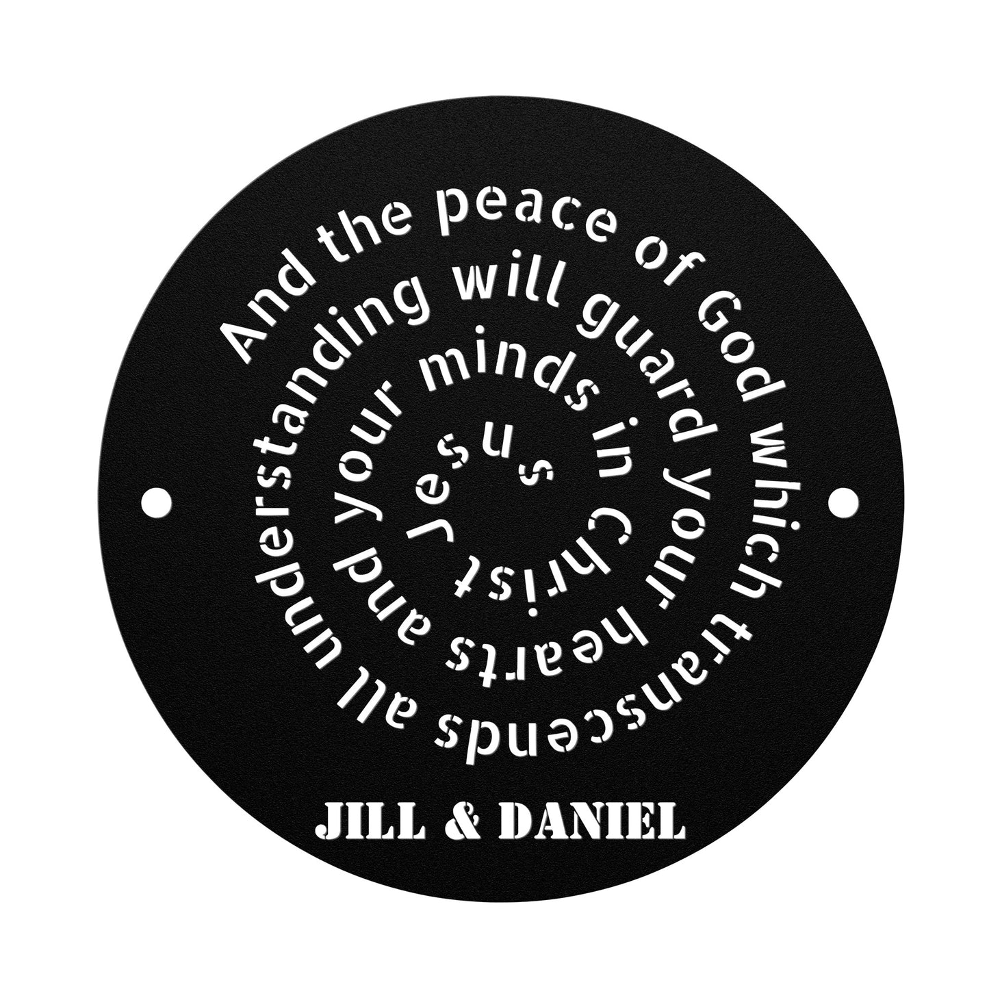 And The Peace Of God Which Transcends All Understanding Metal Wall Art