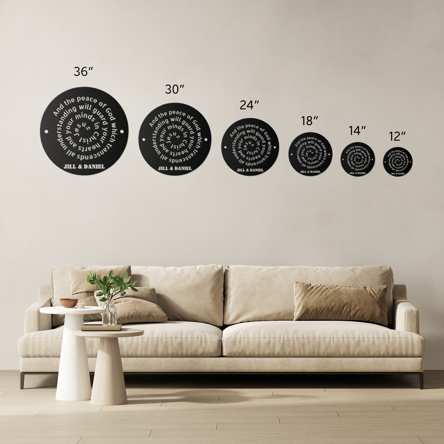 And The Peace Of God Which Transcends All Understanding Metal Wall Art