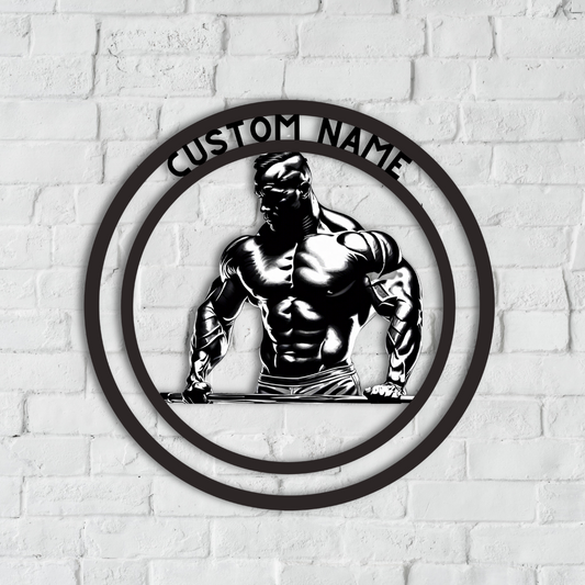 Bodybuilding Metal Wall Art