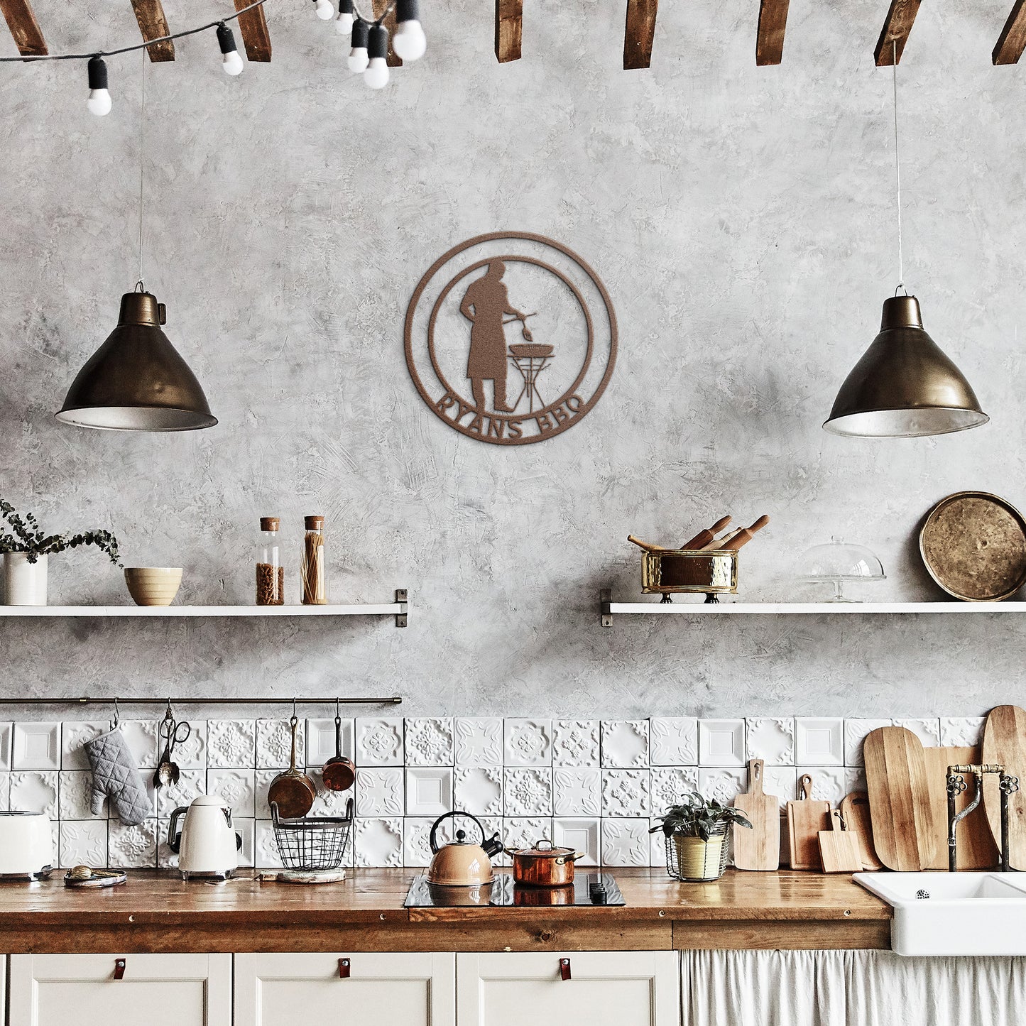 Barbeque Metal Wall Art