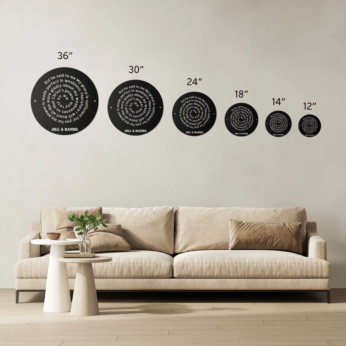 But He Said To Me My Grace Is Sufficient For You Metal Wall Art
