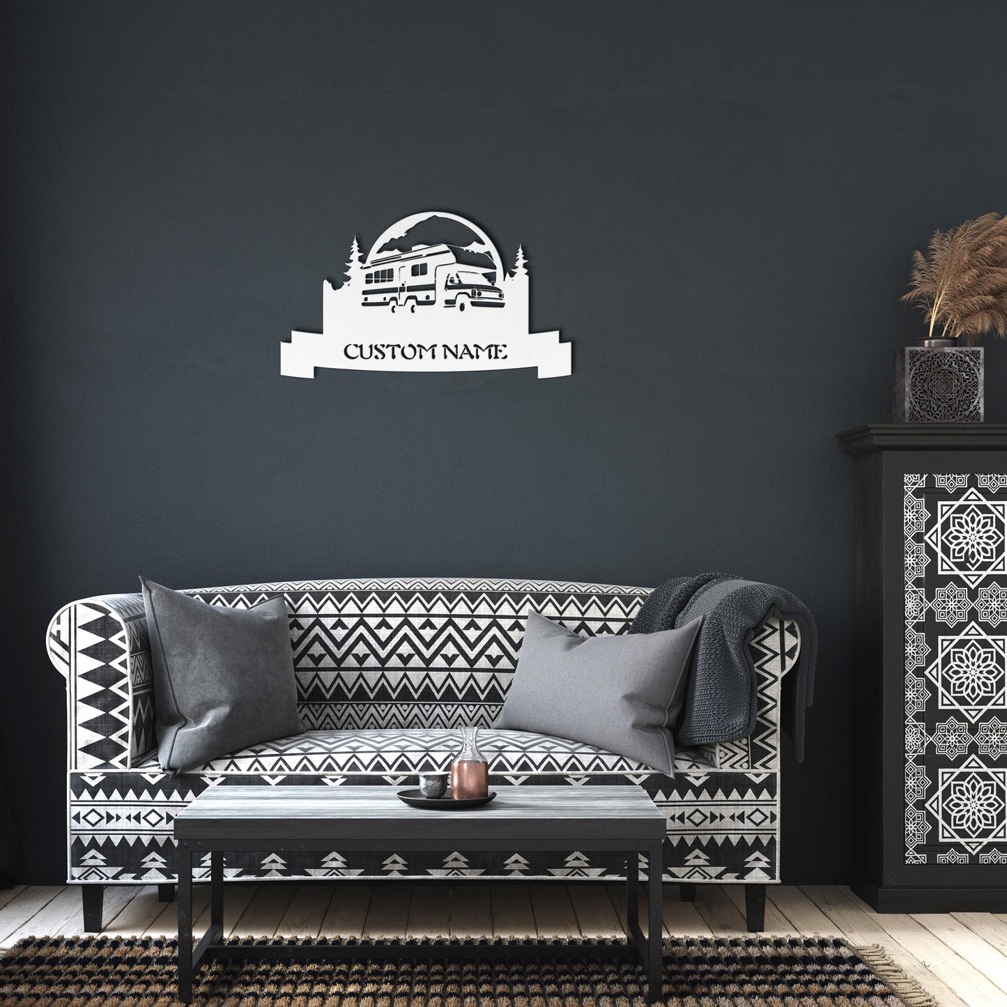 Camper Van Metal Wall Art