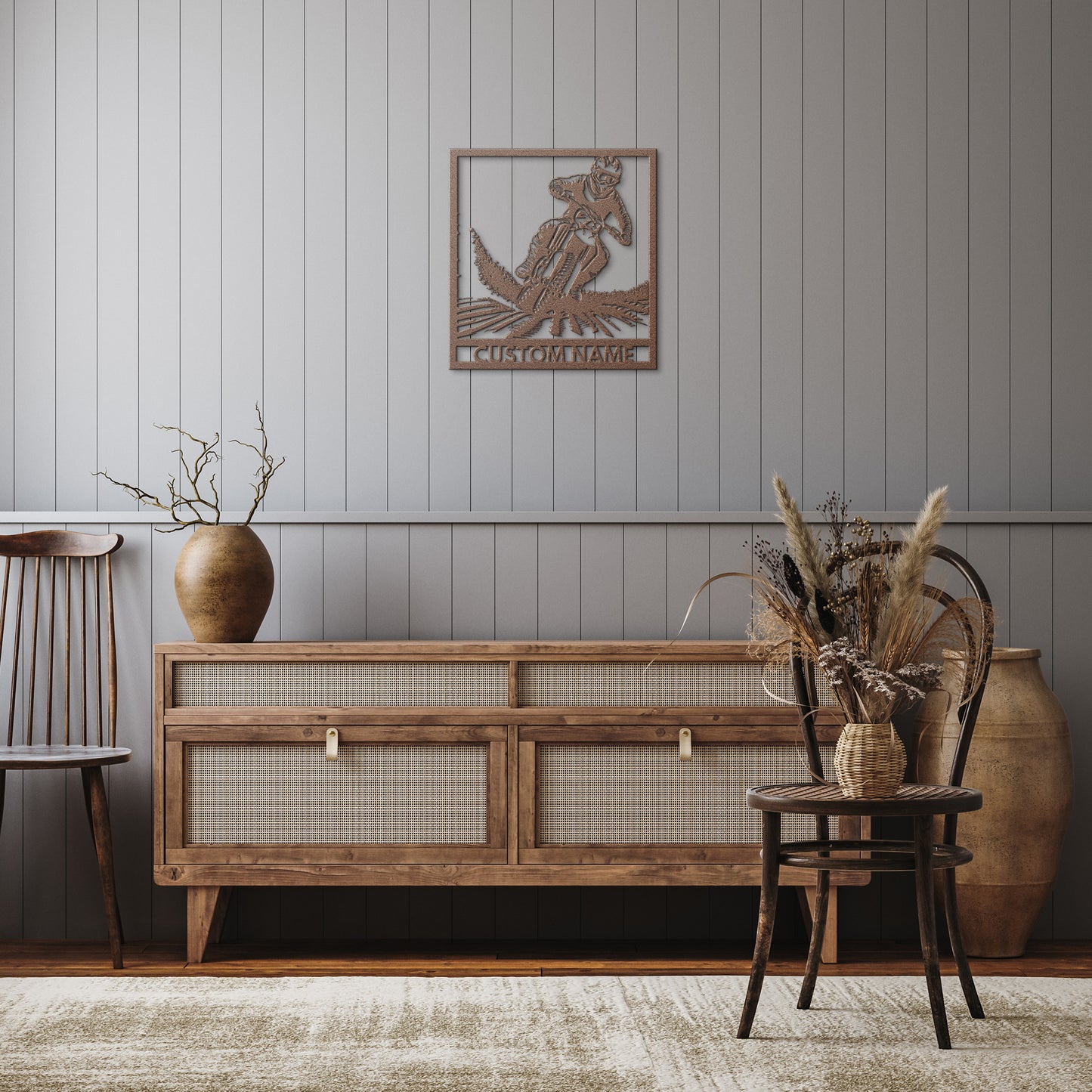 Dirtbike Metal Wall Art