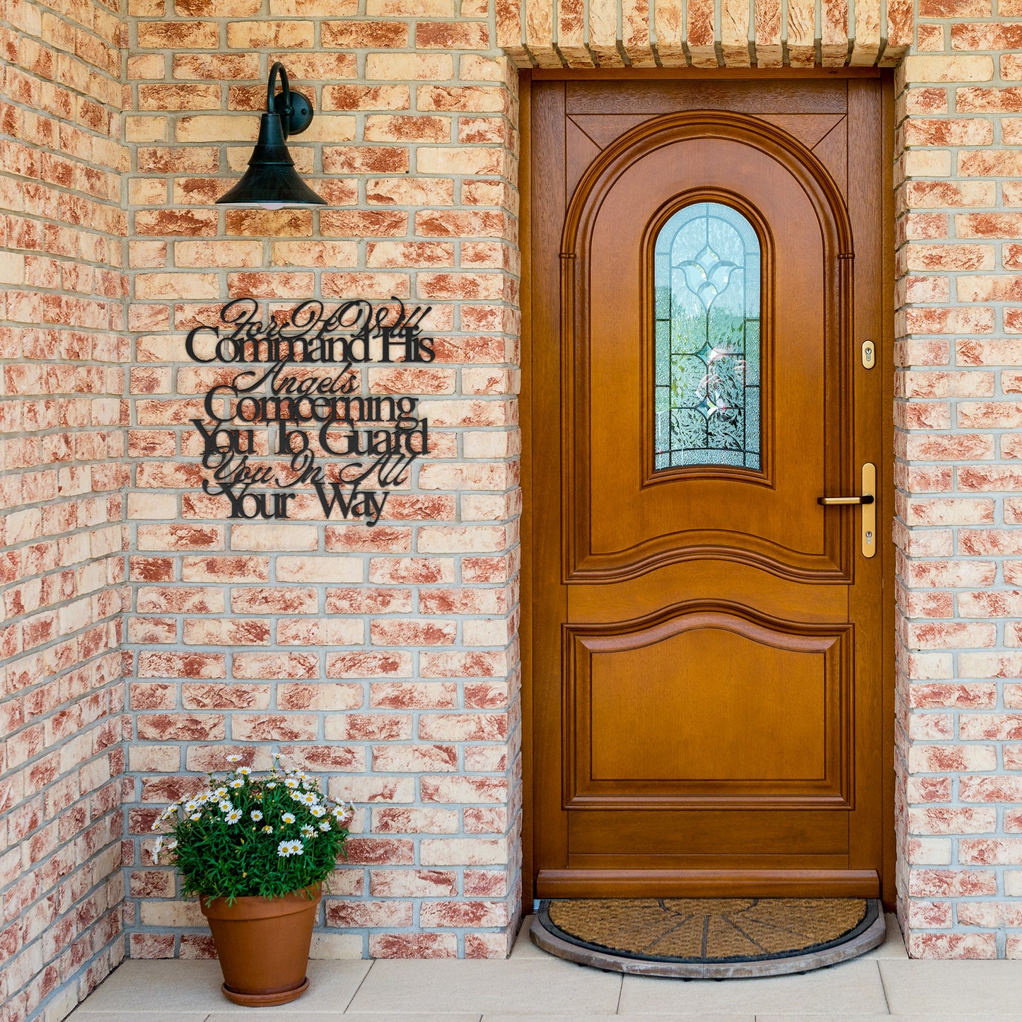 For He Will Command His Angels Concerning You To Guard You In All Your Ways Metal Wall Art Metal Wall Art