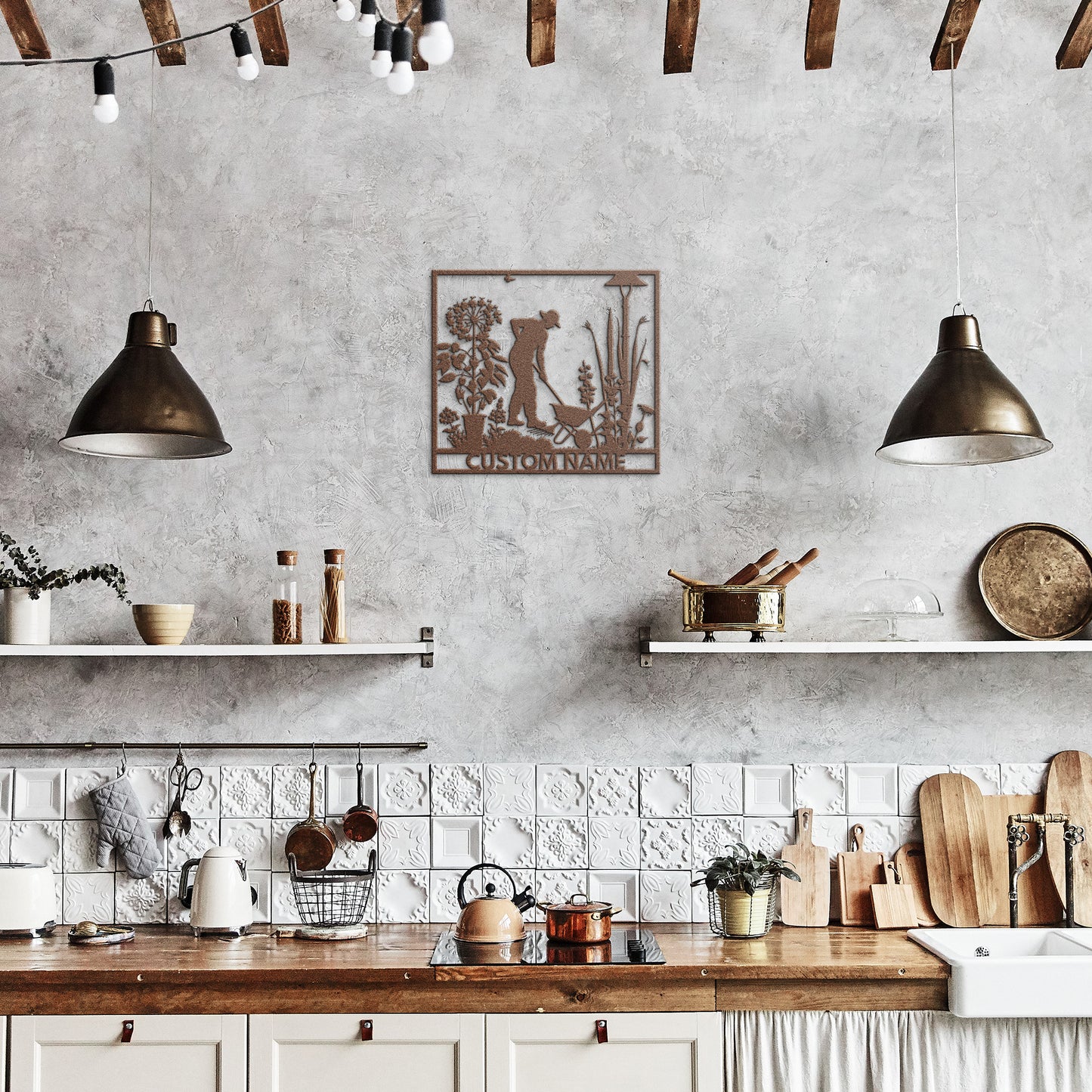 Gardening Metal Wall Art