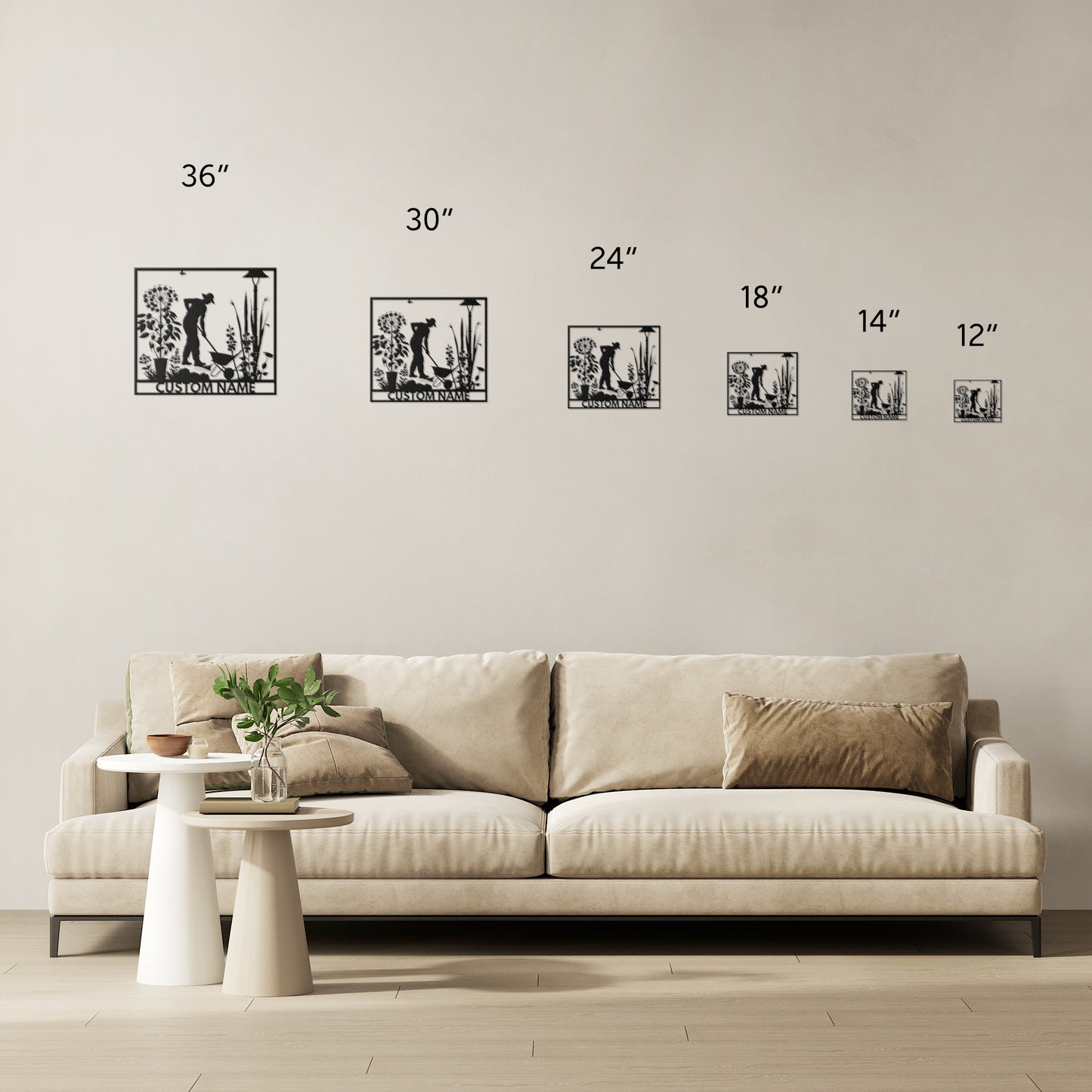 Gardening Metal Wall Art