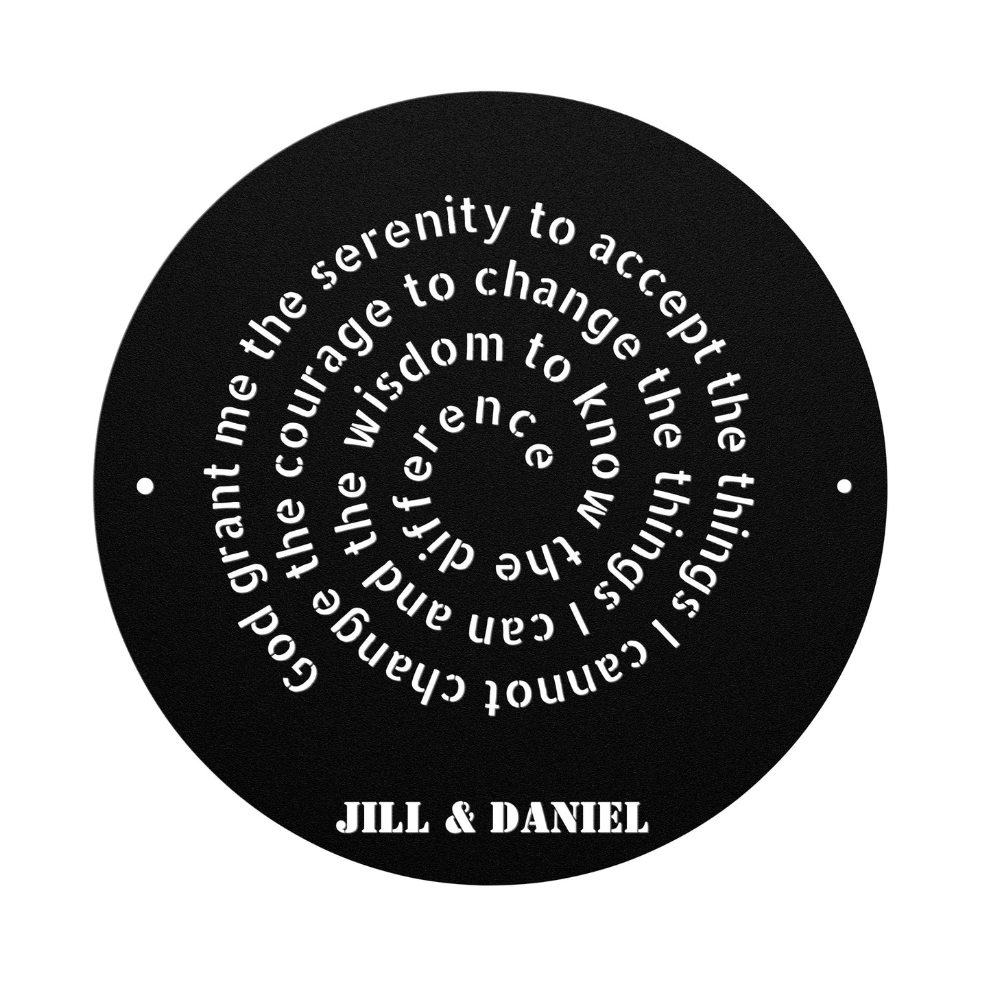 God Grant Me The Serenity Metal Wall Art