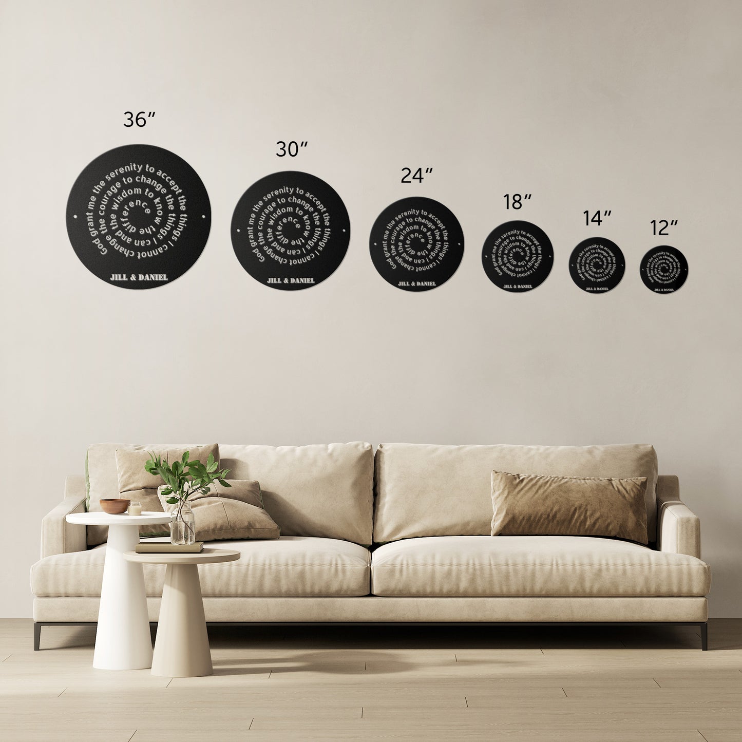 God Grant Me The Serenity Metal Wall Art