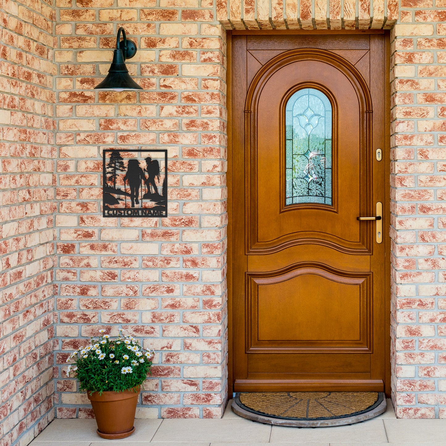 Hiking Metal Wall Art