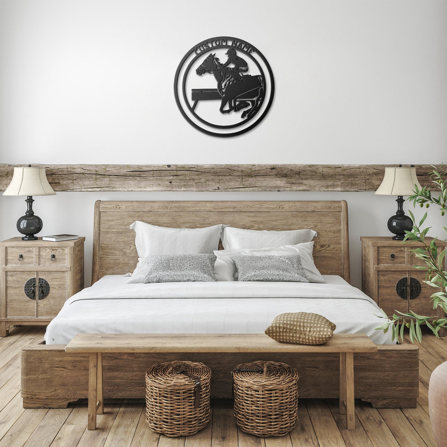 Horse Racing Metal Wall Art