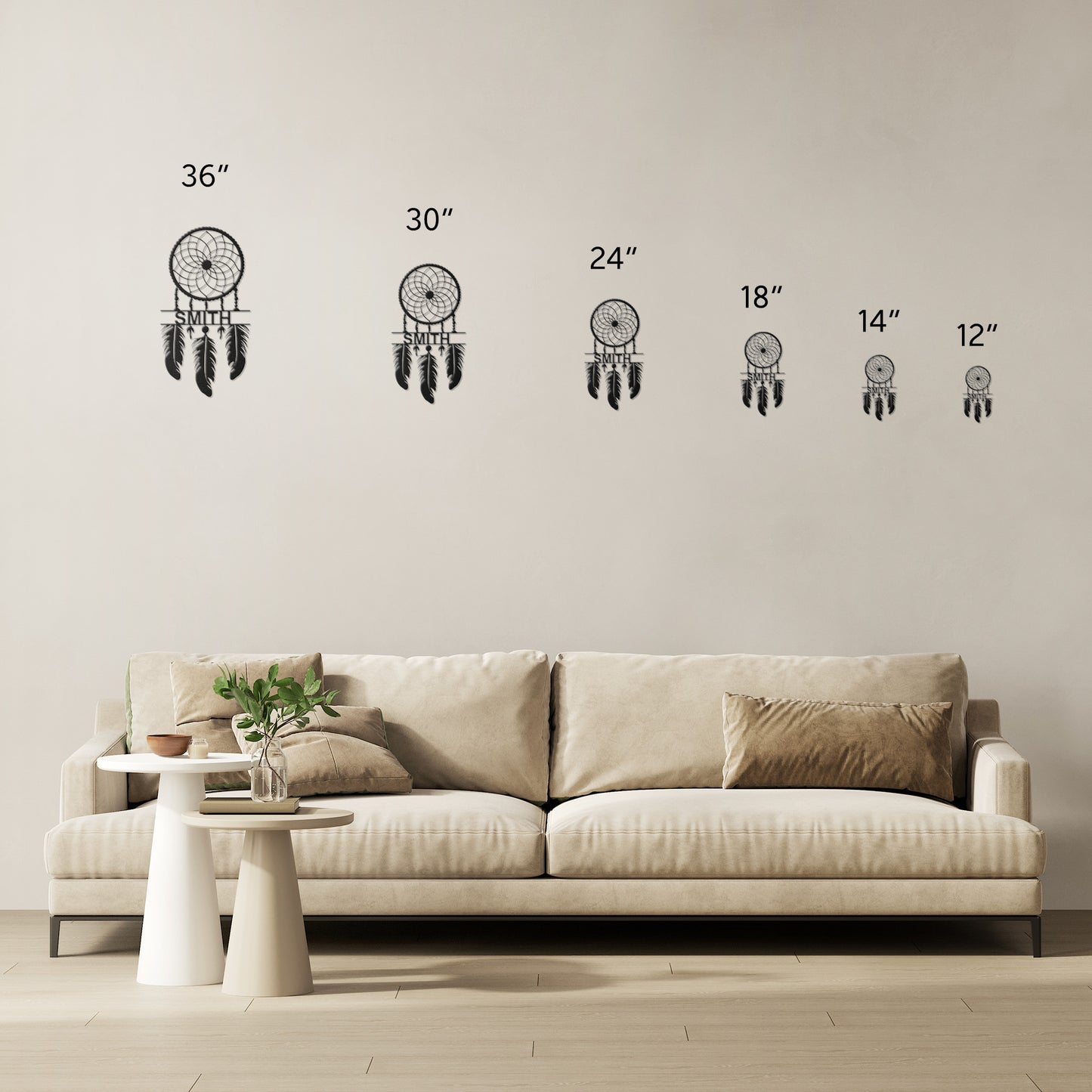 Indian Dreamcatcher Metal Wall Art