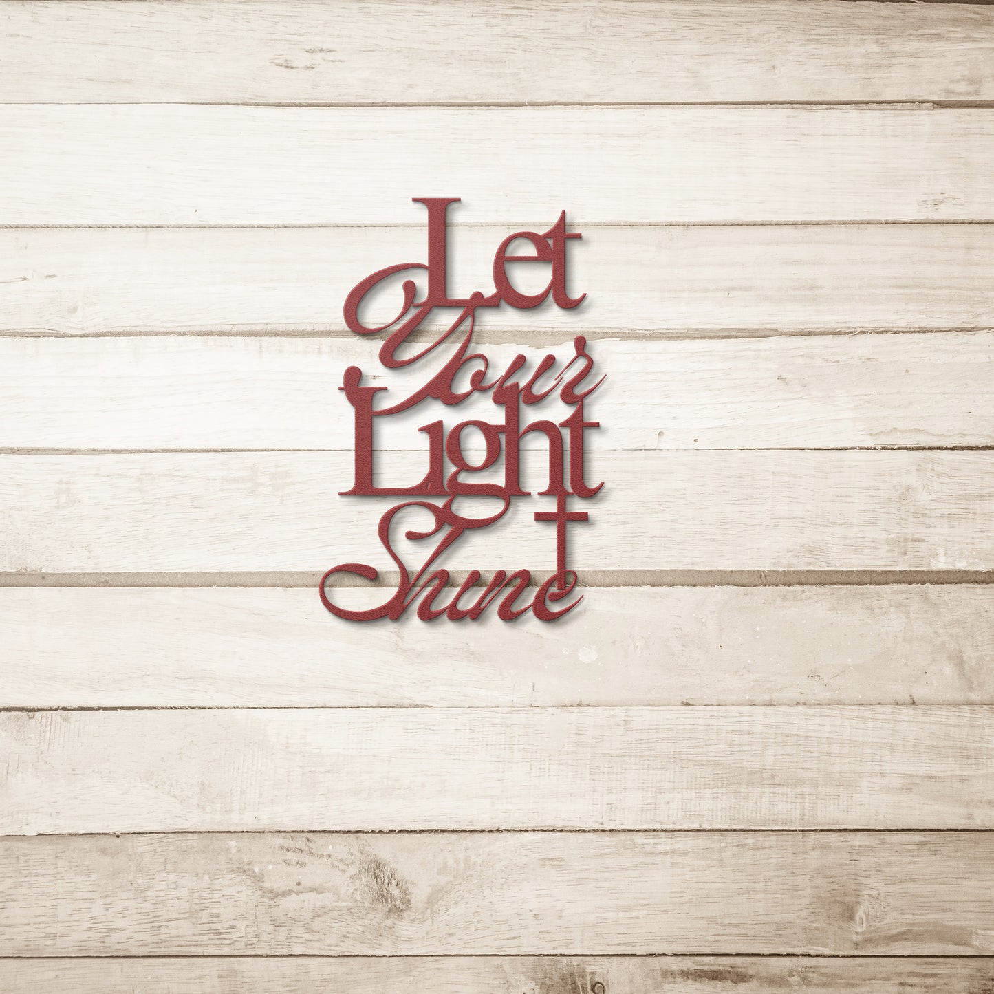 Let Your Light Shine Metal Wall Art