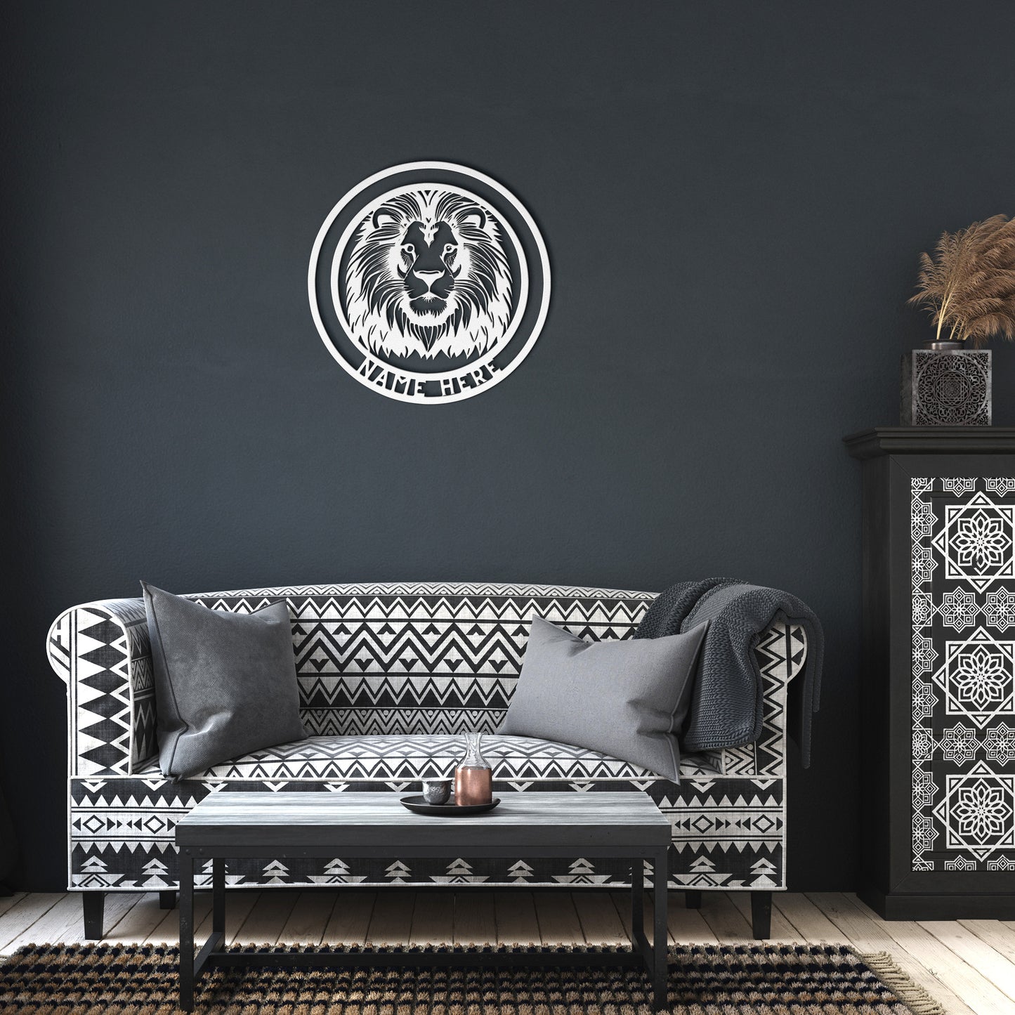 Lion Metal Wall Art