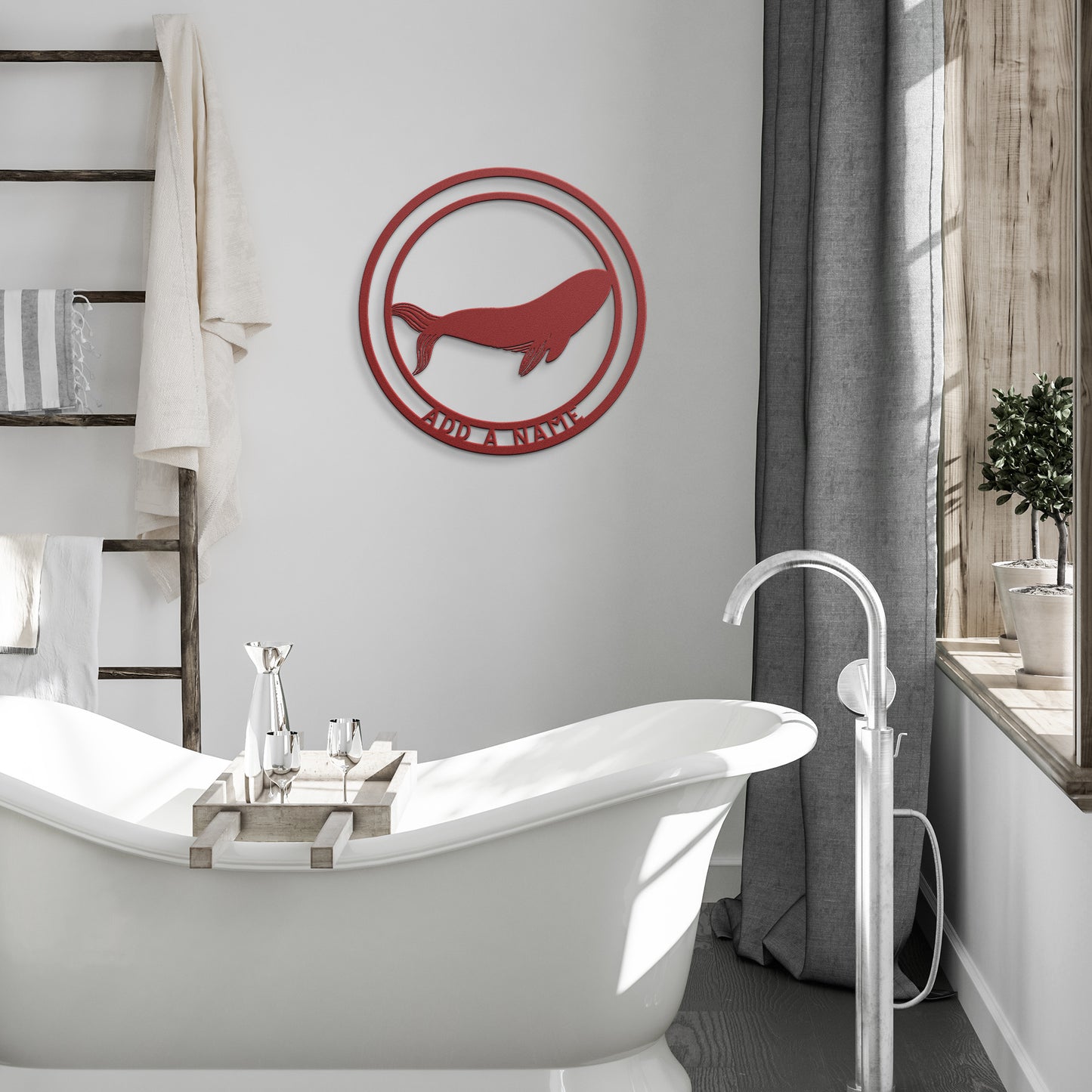 Metal Wall Art Whales
