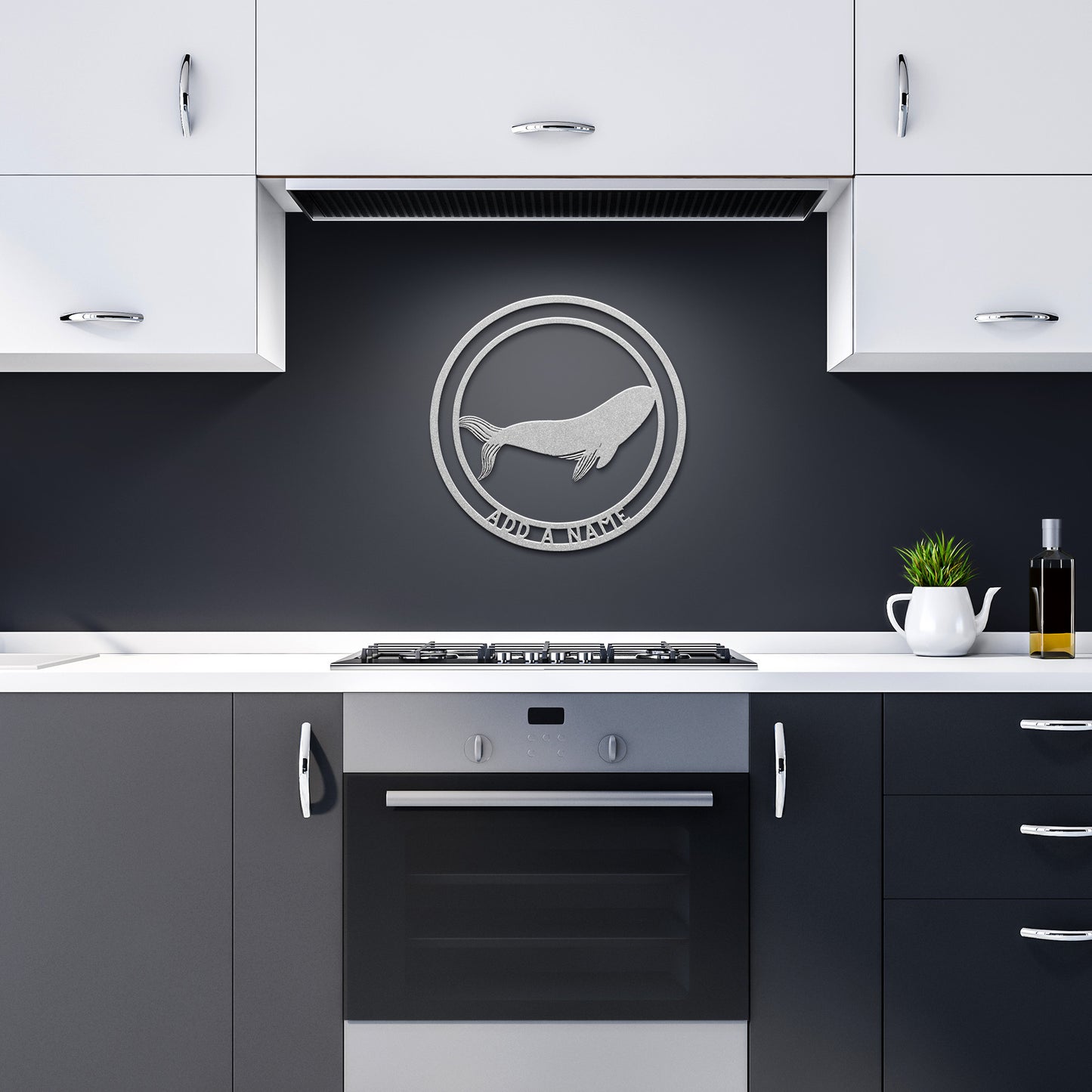 Metal Wall Art Whales