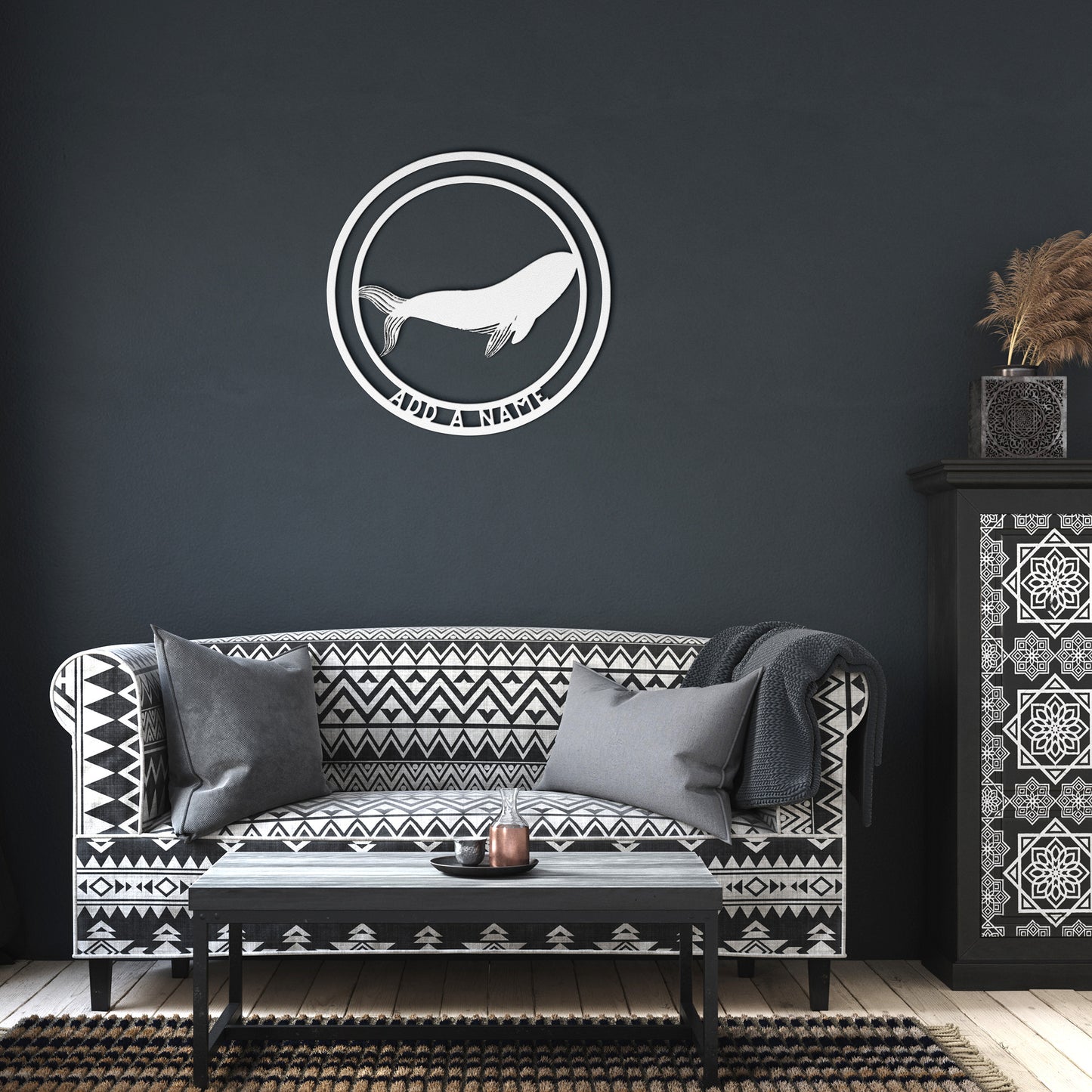 Metal Wall Art Whales