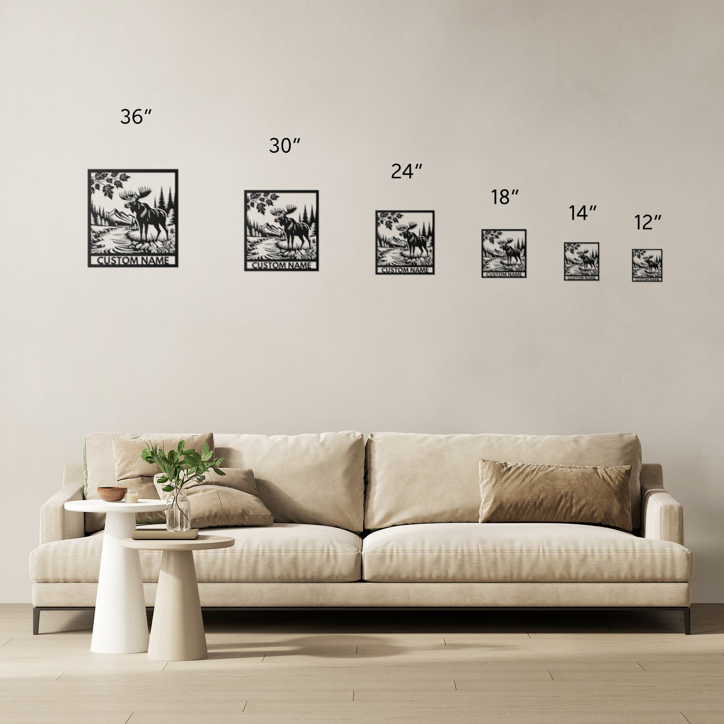 Moose Metal Wall Art