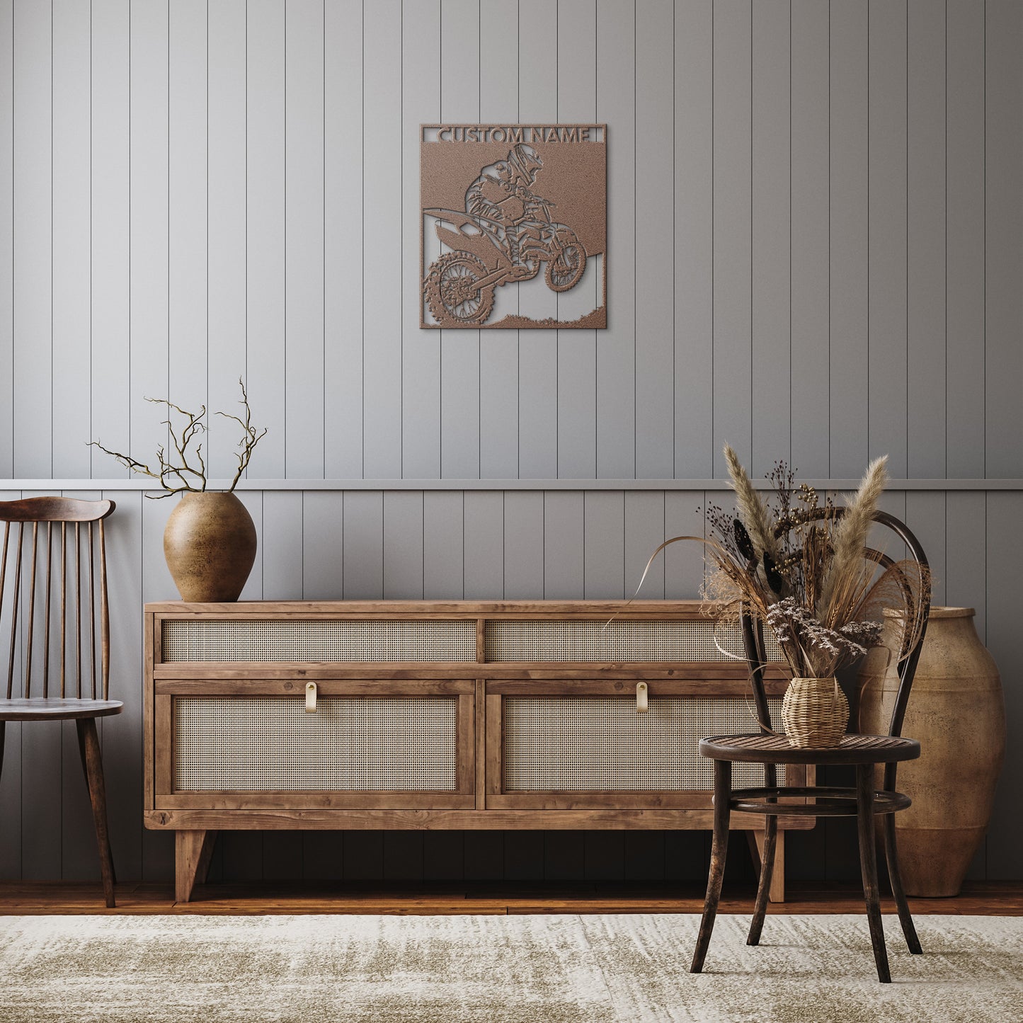 Motorcross Metal Wall Art