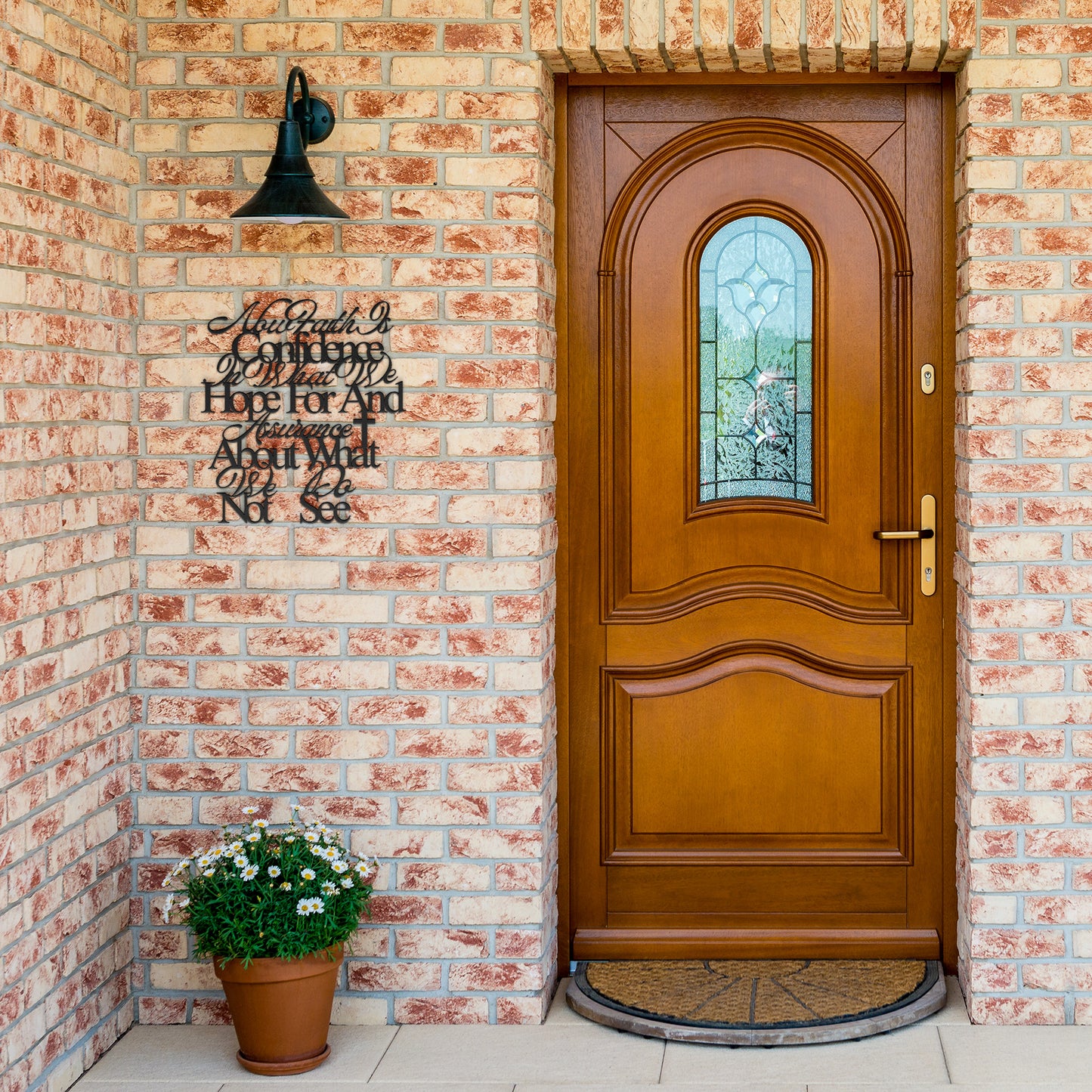 Now Faith Is Confidence In What We Hope For And Assurance About What We Do Not See Metal Wall Art