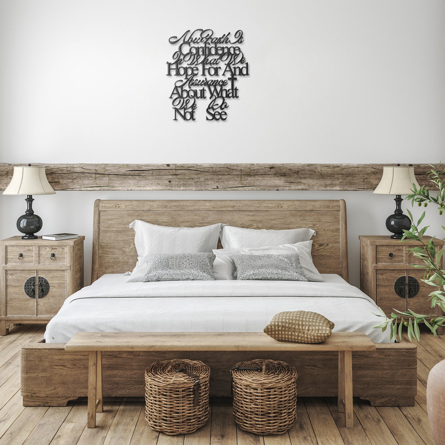 Now Faith Is Confidence In What We Hope For And Assurance About What We Do Not See Metal Wall Art