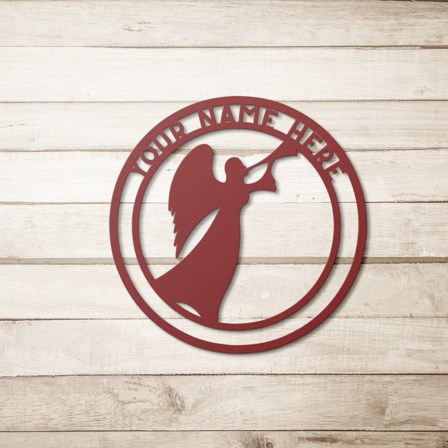 Personalized Angel Metal Wall Sign - Customised Angel Wall Decor,  Angel Metal Wall Art Signs Customized Outdoor Indoor