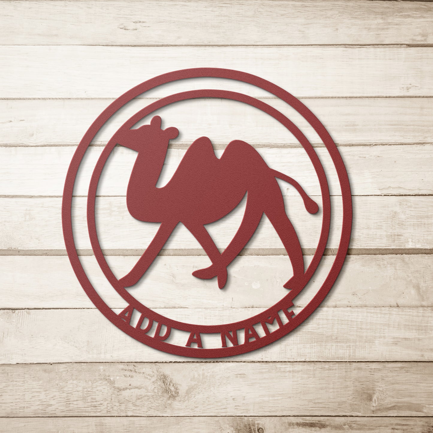 Personalized Camel Metal Sign - Customised Camel Wall Decor, Camel Metal Wall Art Signs Customized Outdoor Indoor