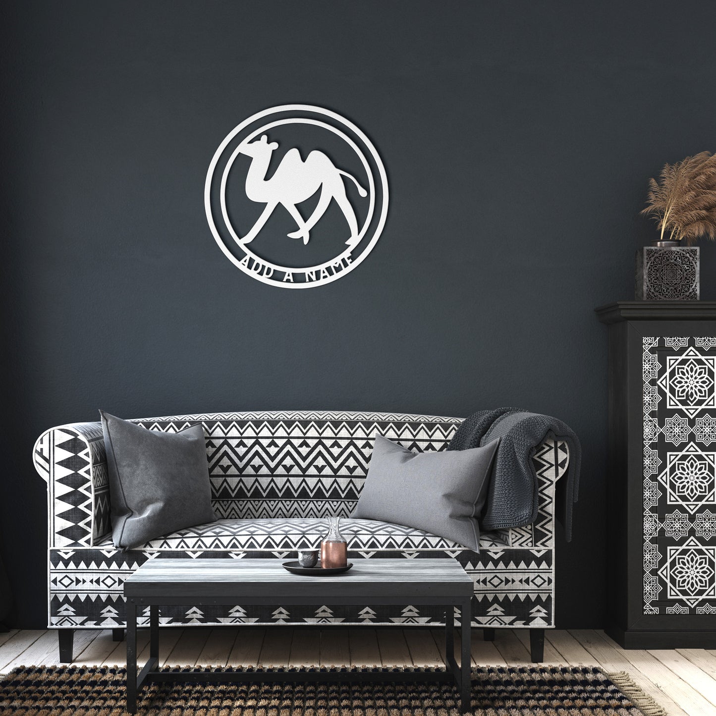 Personalized Camel Metal Sign - Customised Camel Wall Decor, Camel Metal Wall Art Signs Customized Outdoor Indoor
