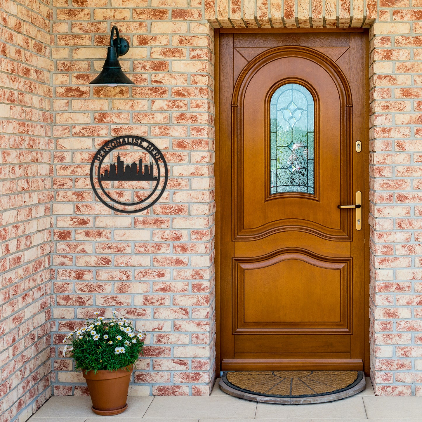 Personalized Chicago Metal Sign - Customised Chicago Wall Decor, Chicago Metal Wall Art Signs Customized Outdoor Indoor