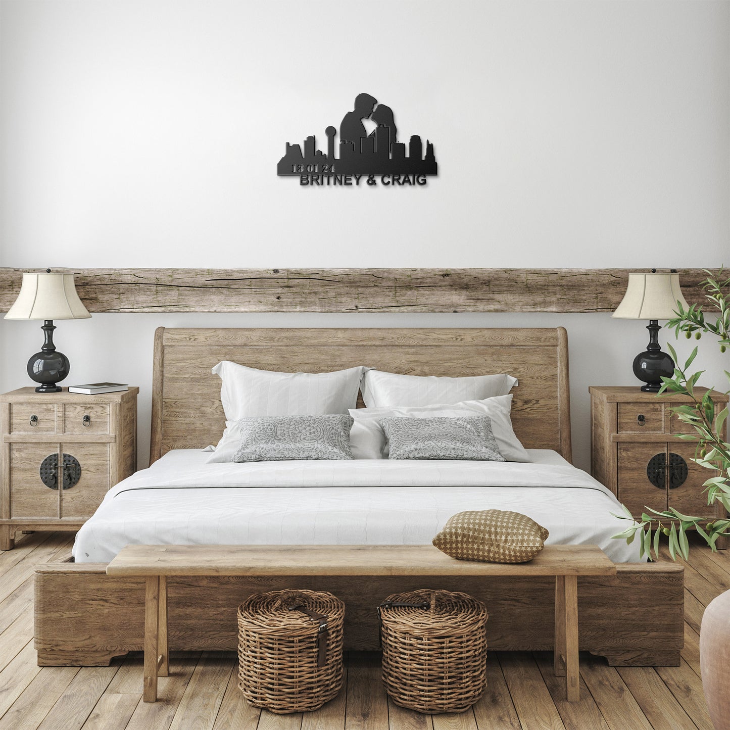 Personalized Dallas Boyfriend Anniversary Metal Wall Art