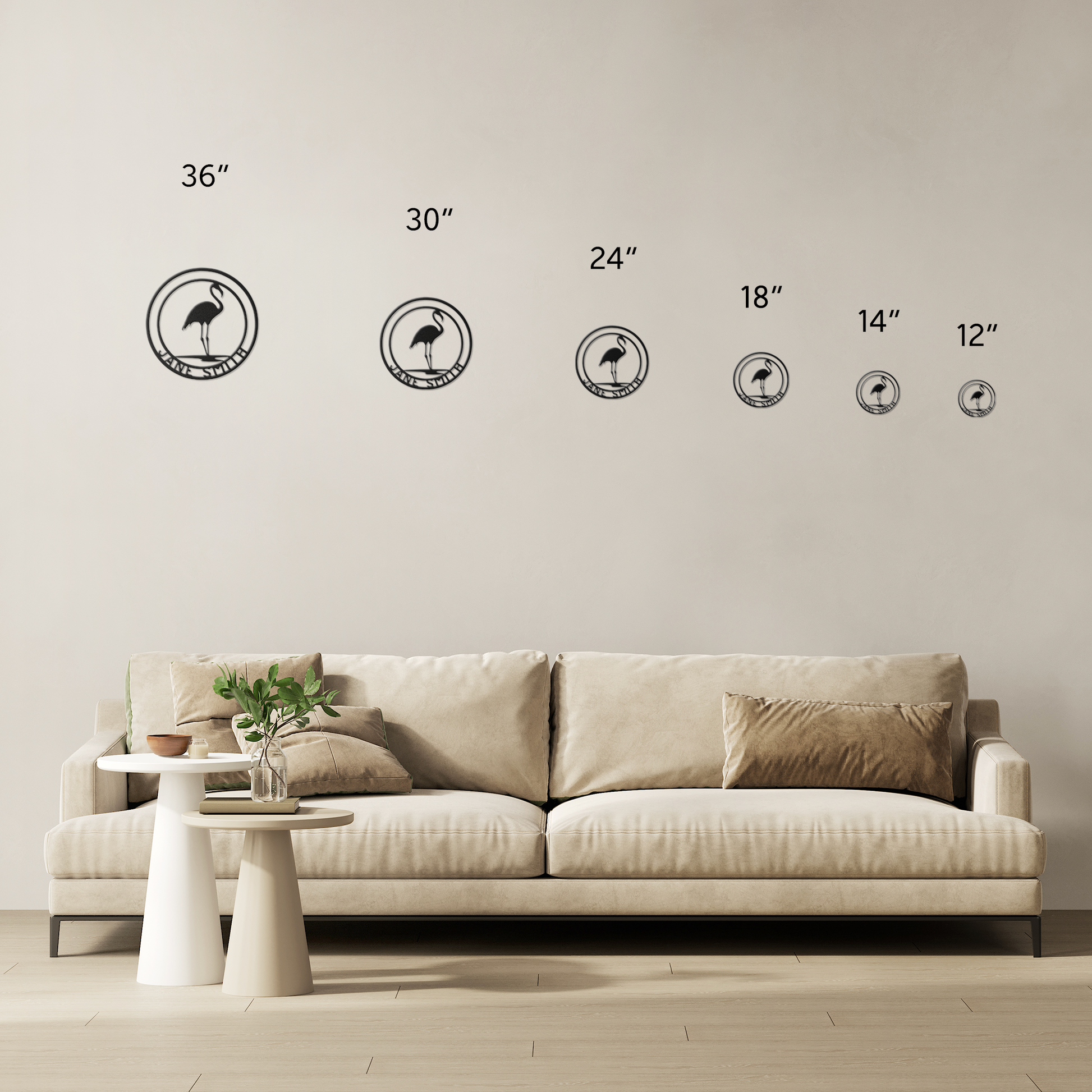 Personalized_Flamingo_Metal_Wall_Art_Size_Options_Mockup.png