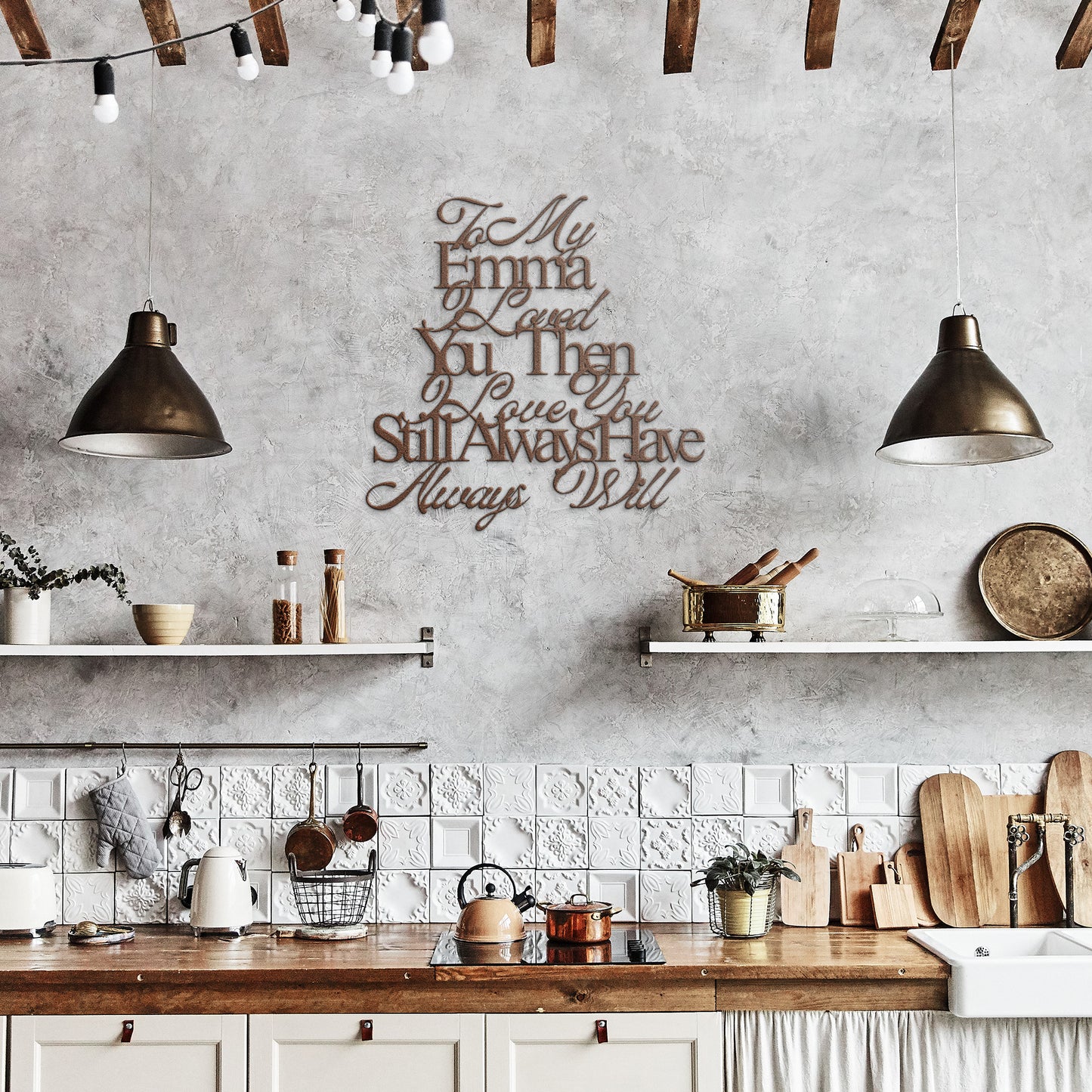 Personalized Gift For Wife Metal Wall Art