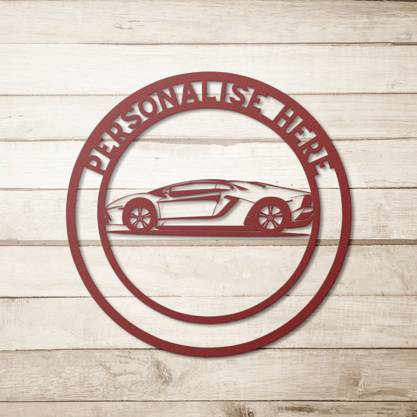 Personalized Lamborghini Metal Sign - Customised Lamborghini Wall Decor, Lamborghini Metal Signs Customized Outdoor Indoor