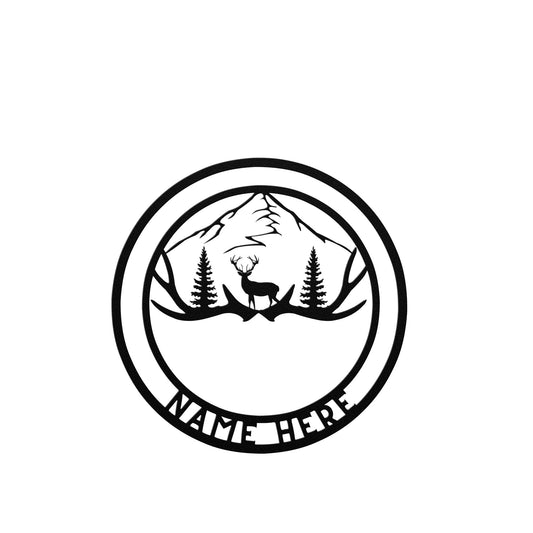 Personalized Mountain Metal Sign - Customised Mountain Wall Decor, Mountain Metal Wall Art Mountain Signs Customized Outdoor Indoor