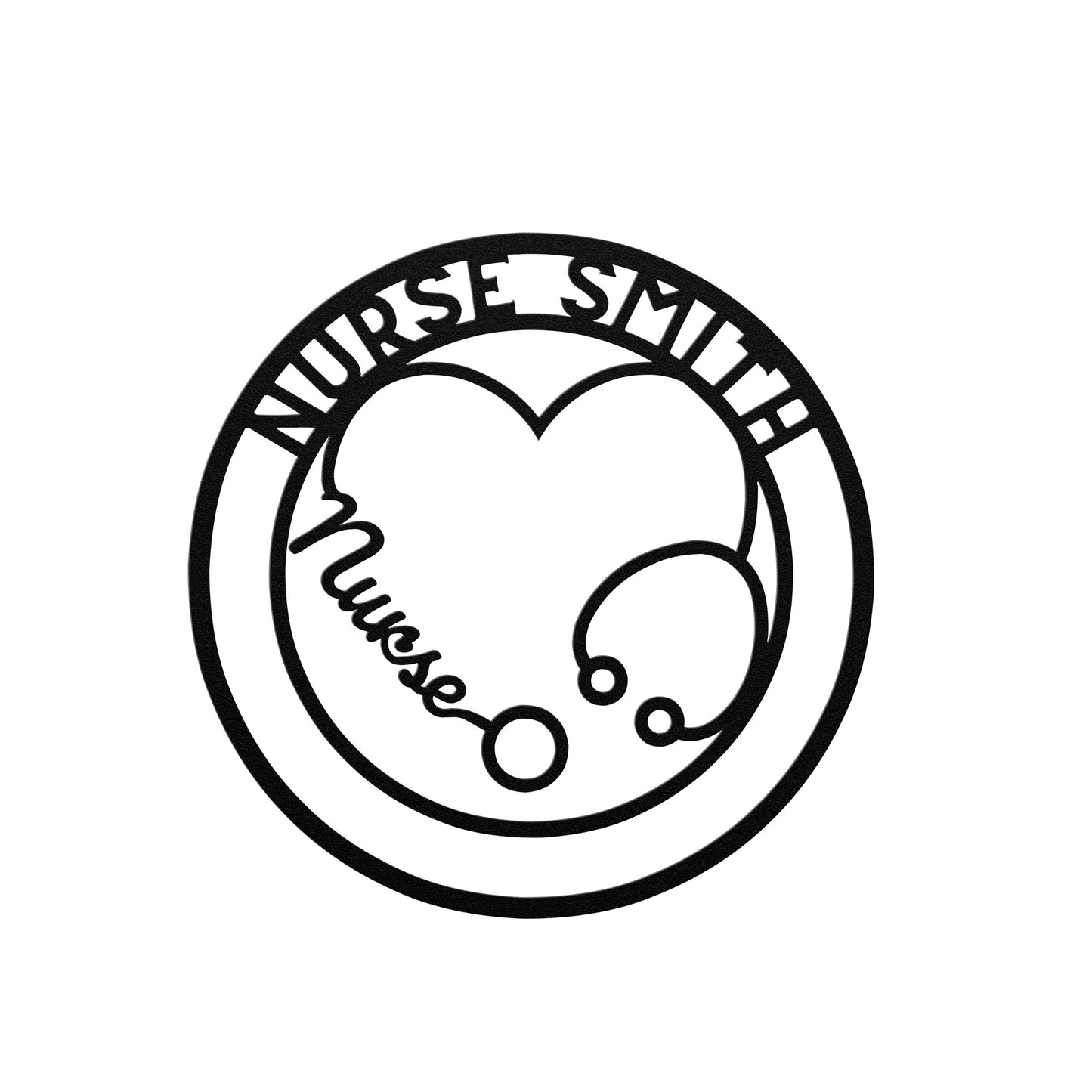 Personalized Nurse Metal Sign - Customised Nurse Wall Decor, Nurse Metal Art Signs Customized Outdoor Indoor