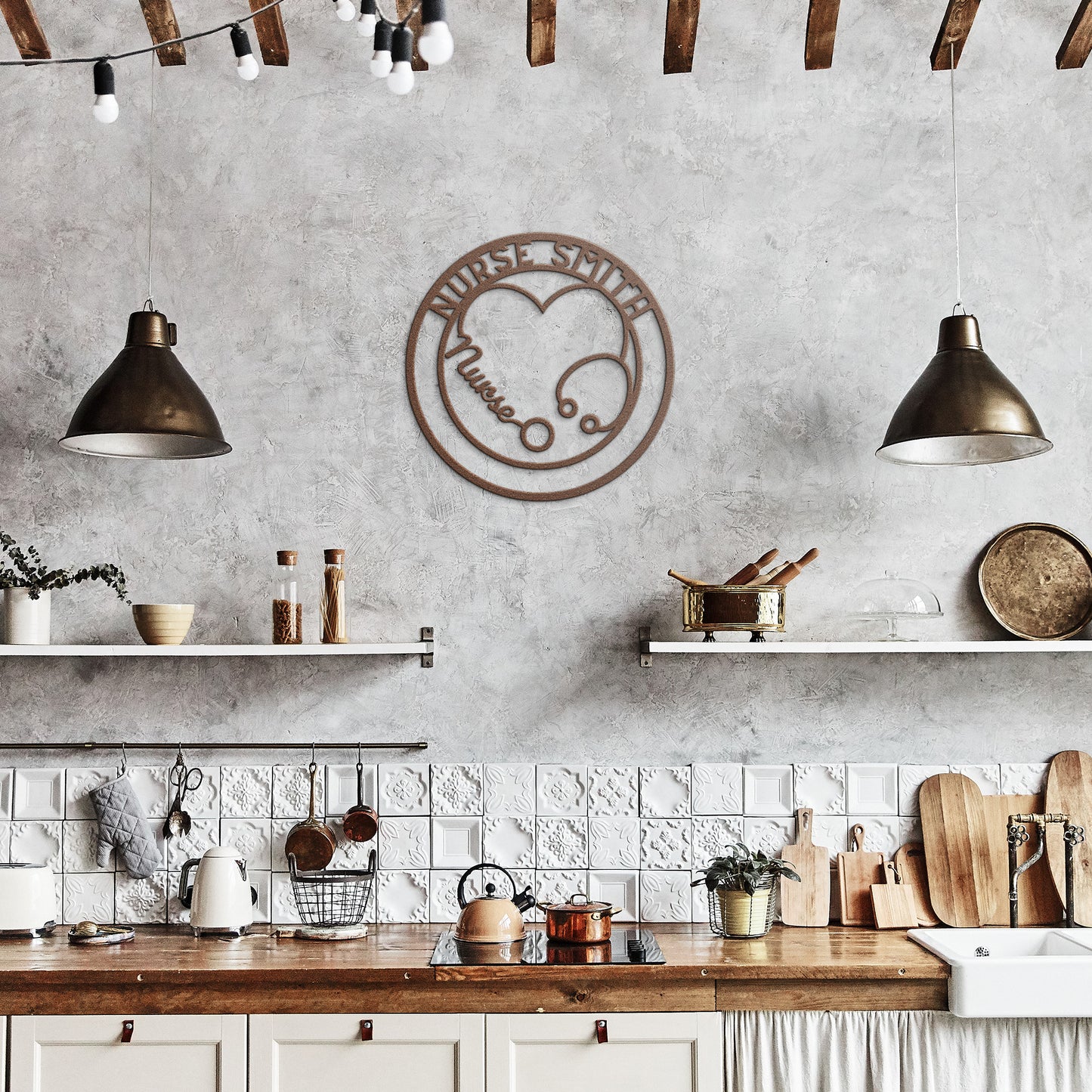 Personalized Nurse Metal Sign - Customised Nurse Wall Decor, Nurse Metal Art Signs Customized Outdoor Indoor