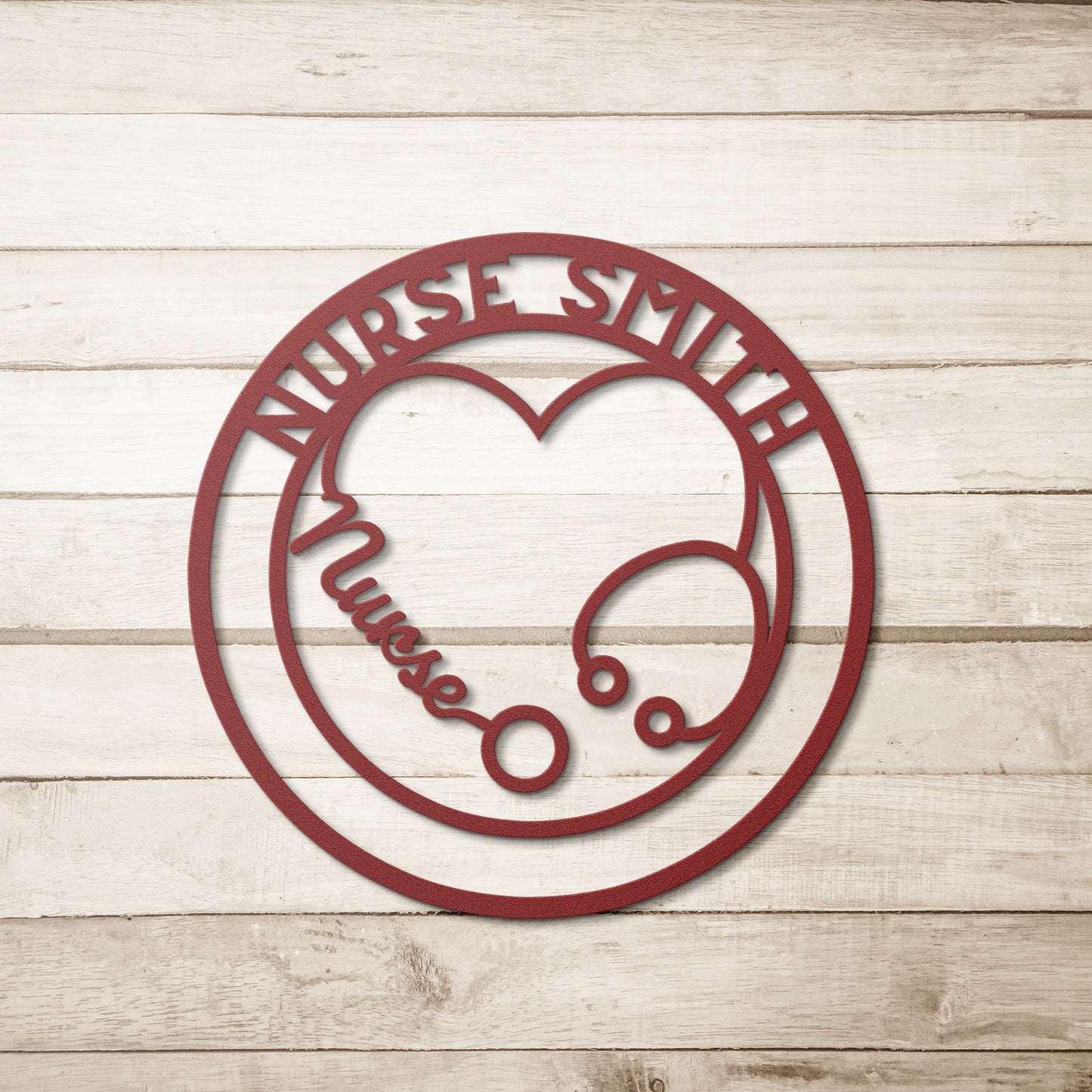 Personalized Nurse Metal Sign - Customised Nurse Wall Decor, Nurse Metal Art Signs Customized Outdoor Indoor