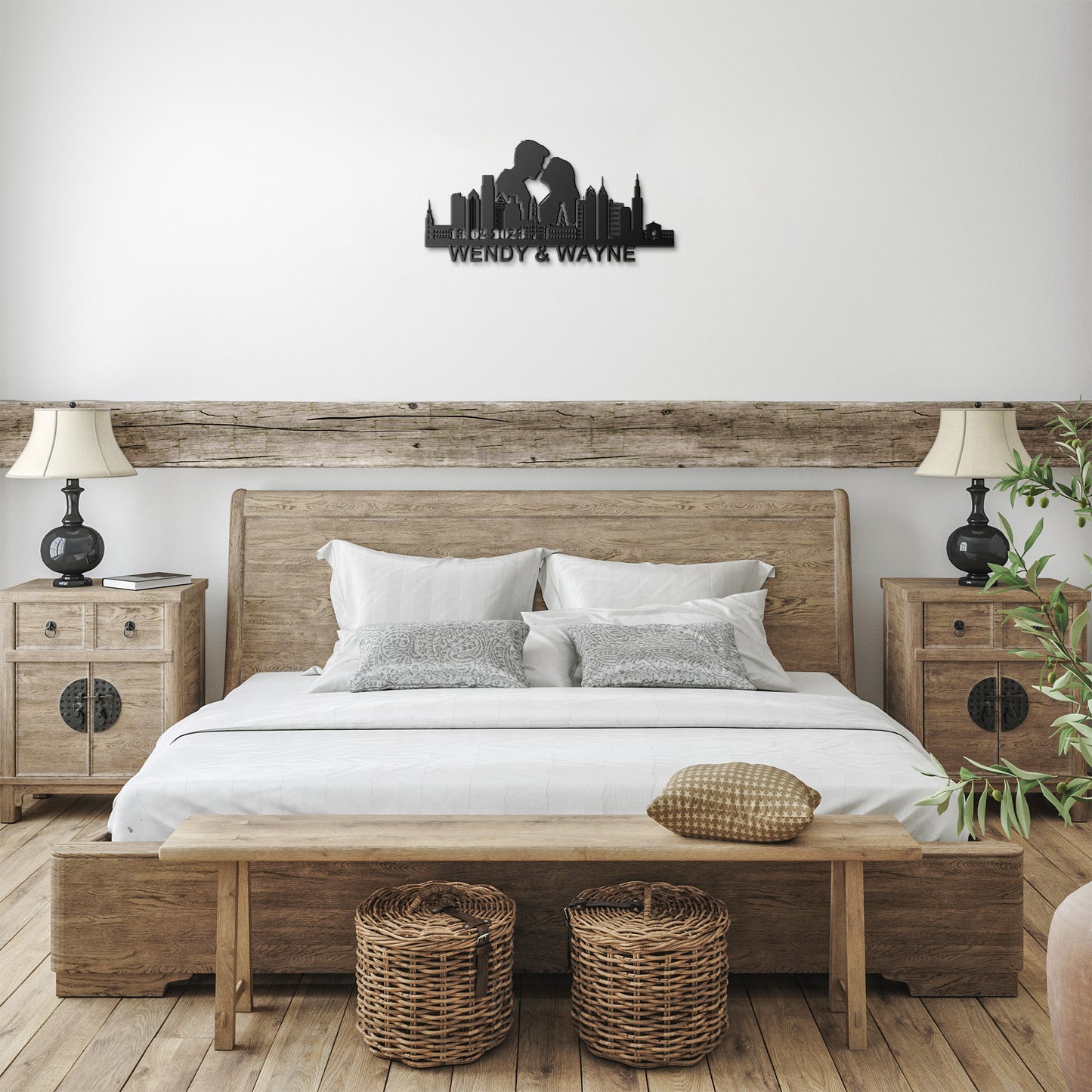 Personalized Philadelphia Boyfriend Anniversary Metal Wall Art