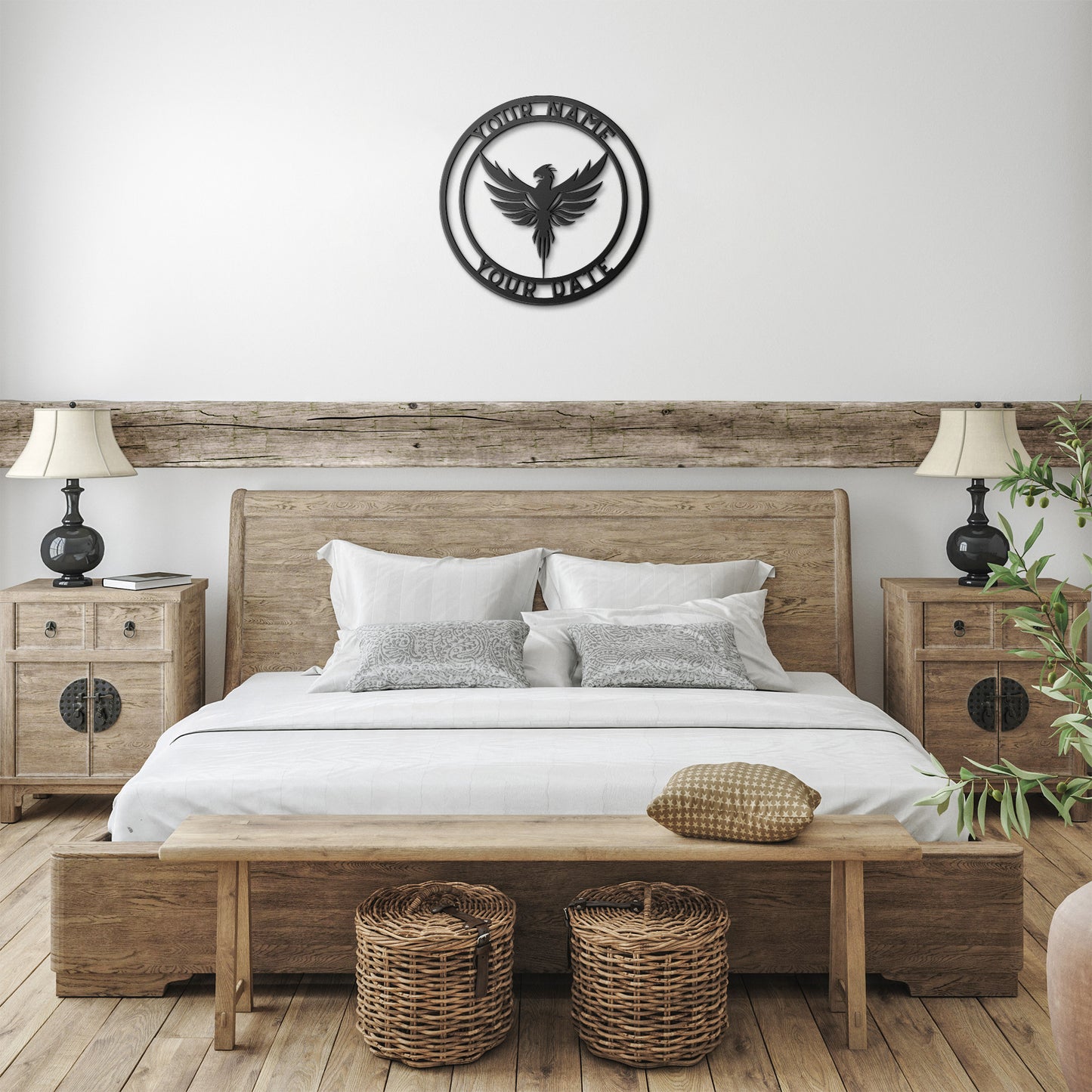 Personalized Phoenix Metal Sign - Customised Phoenix Wall Decor, Nurse Phoenix Wall Art Signs Customized Outdoor Indoor