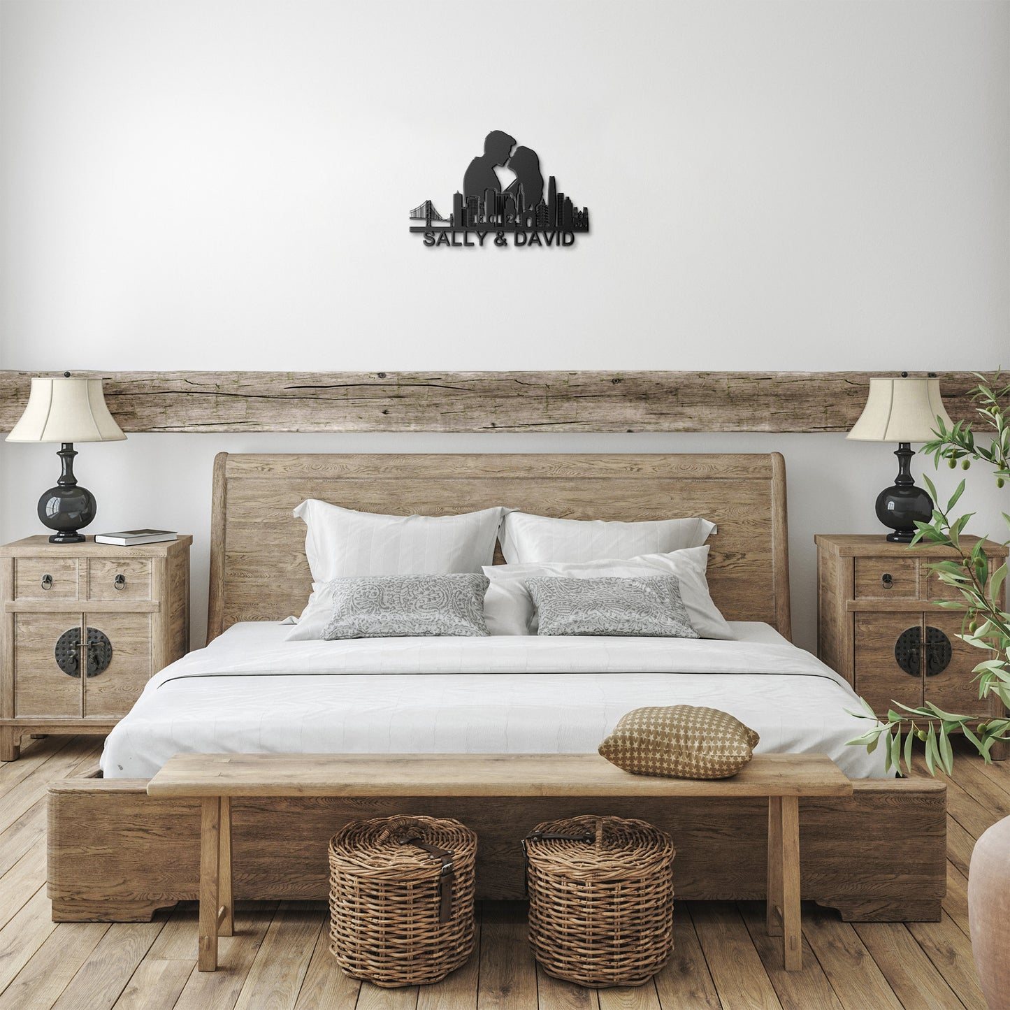 Personalized San Francisco Boyfriend Anniversary Metal Wall Art