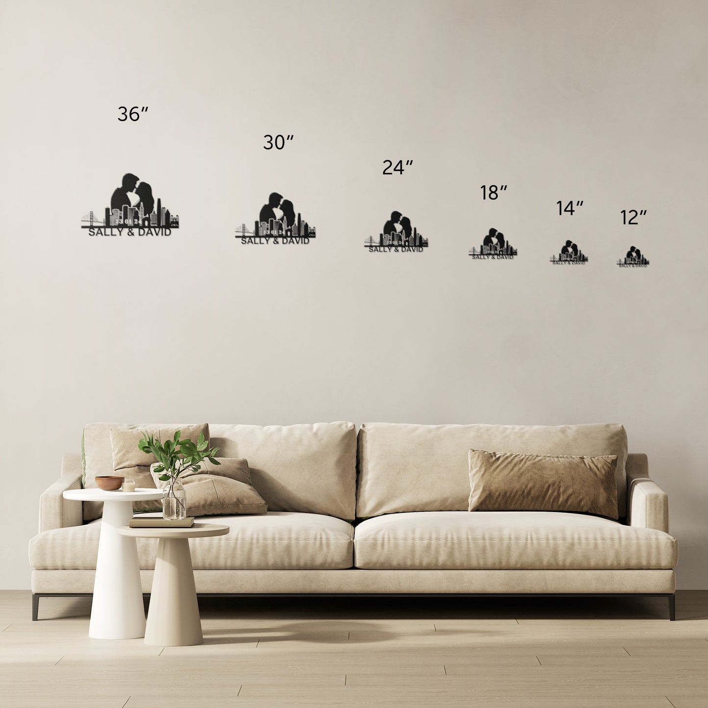 Personalized San Francisco Boyfriend Anniversary Metal Wall Art