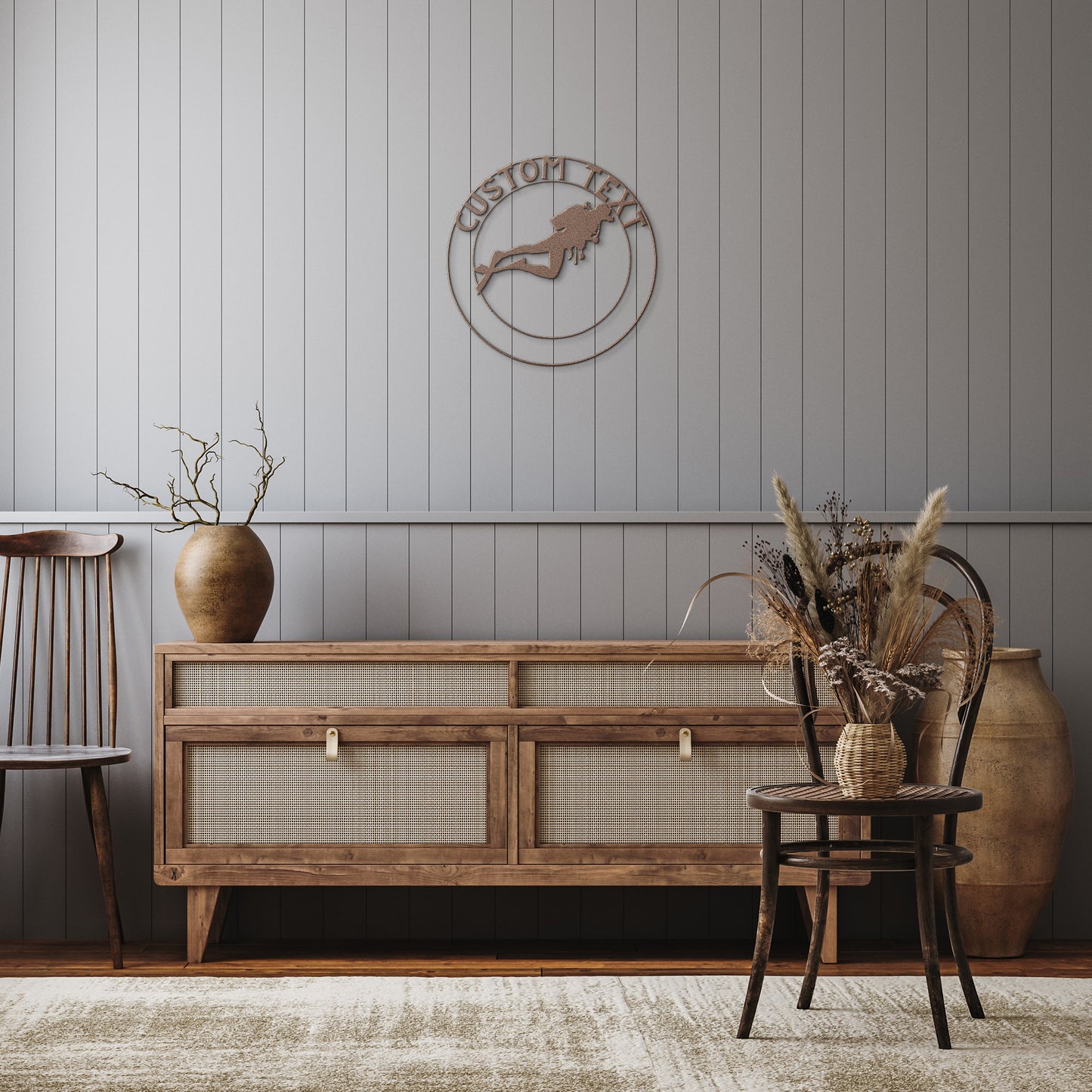 Personalized Scuba Driver Metal Sign - Scuba Driver Custom Name Wall Decor, Metal Signs Customized Outdoor Indoor, Wall Art Gift For A Scuba Driver