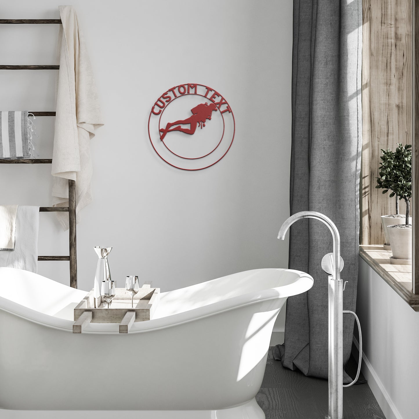 Personalized Scuba Driver Metal Sign - Scuba Driver Custom Name Wall Decor, Metal Signs Customized Outdoor Indoor, Wall Art Gift For A Scuba Driver