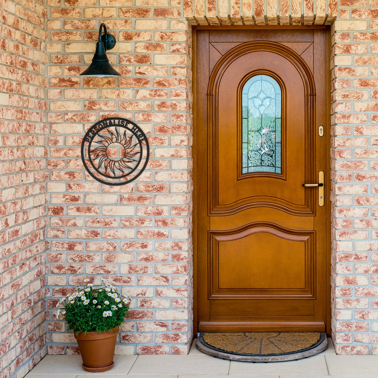 Personalized Sunburst Metal Sign - Customised Sunburst  Wall Decor, Sunburst  Metal Wall Art Signs Customized Outdoor Indoor