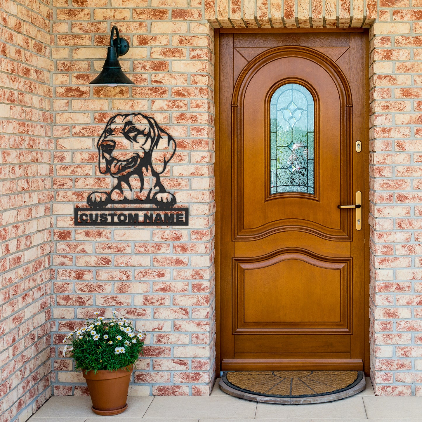 Personalized Vizsla Dog Metal Sign - Vizsla Custom Name Wall Decor, Metal Signs Customized Outdoor Indoor, Wall Art Gift For Vizsla Dog Lover