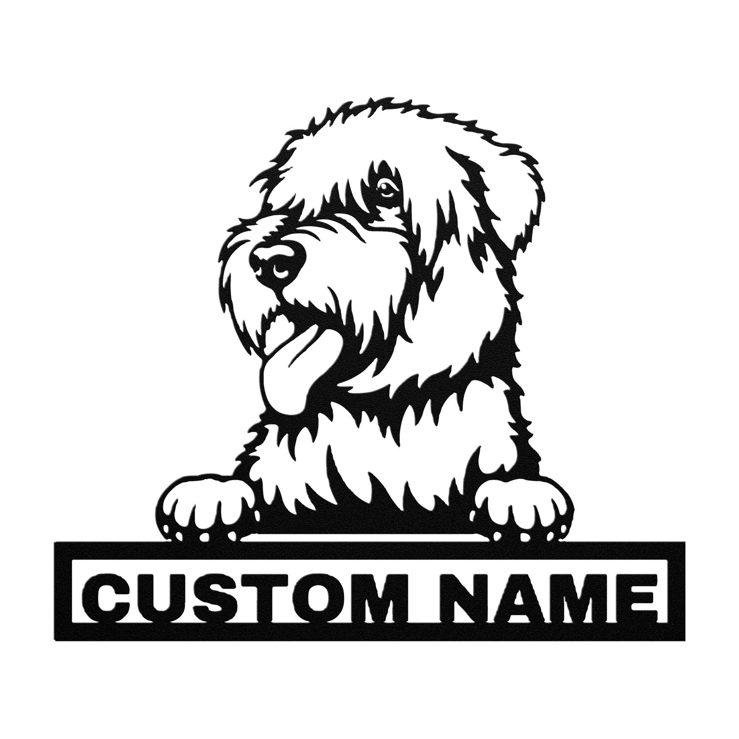 Personalized Wheaten Terrier Dog Metal Sign - Wheaten Terrier Custom Name Wall Decor, Metal Signs Customized Outdoor Indoor, Wall Art Gift For Wheaten Terrier Dog Lover