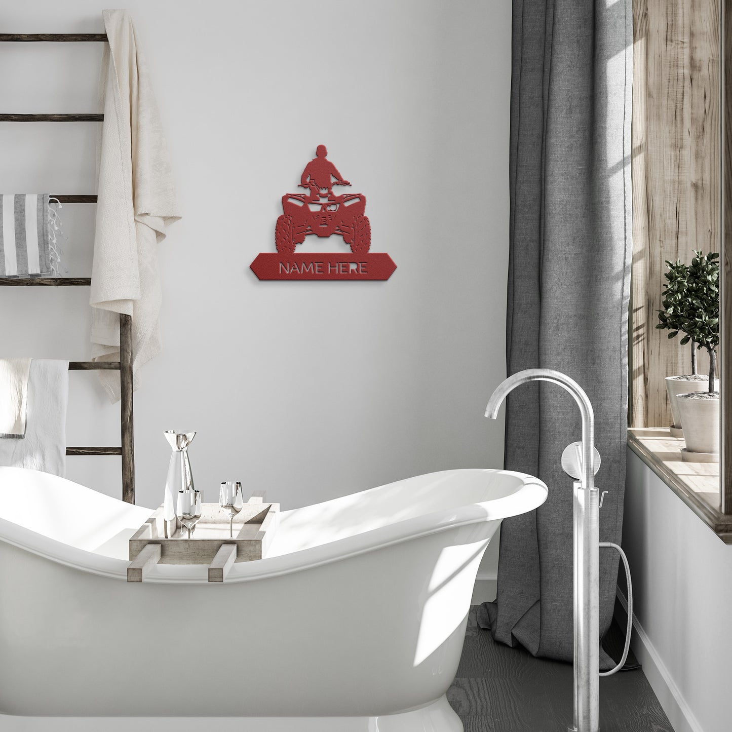 Quadbike Metal Wall Art